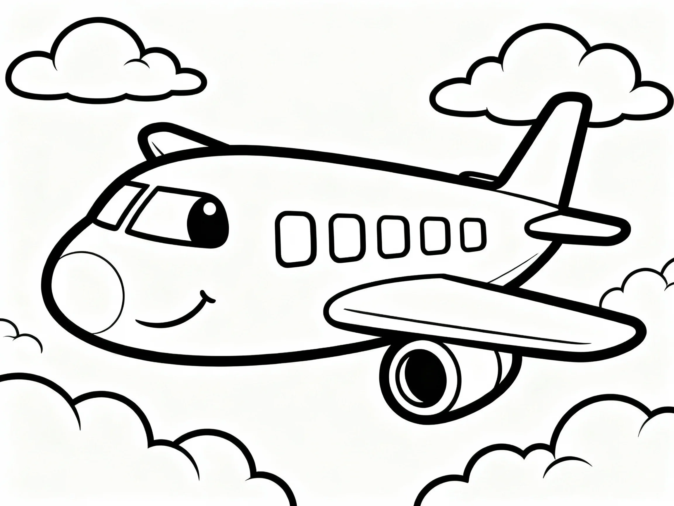 Simple Airplane in the Sky