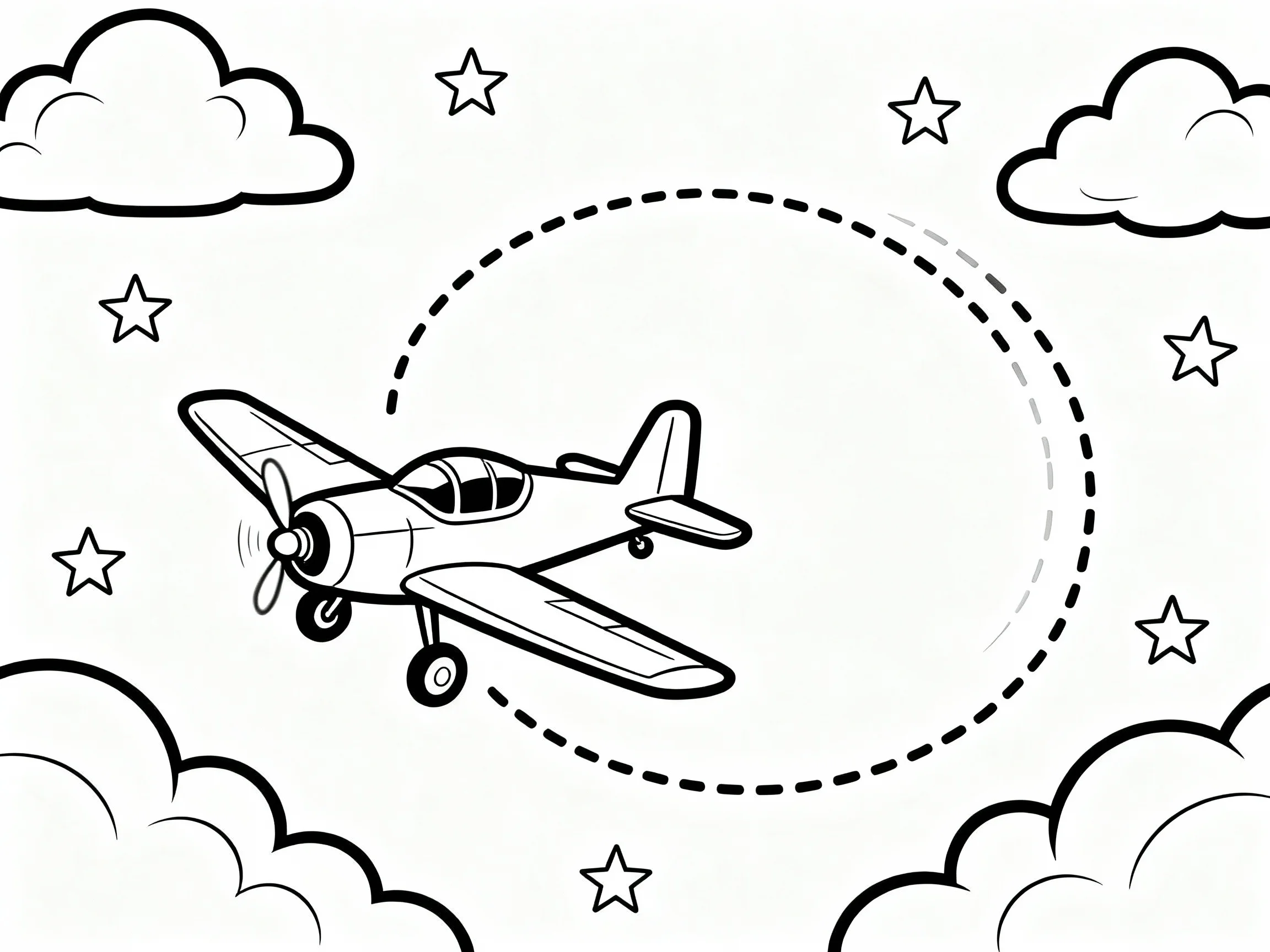 Airplane Flying Loop