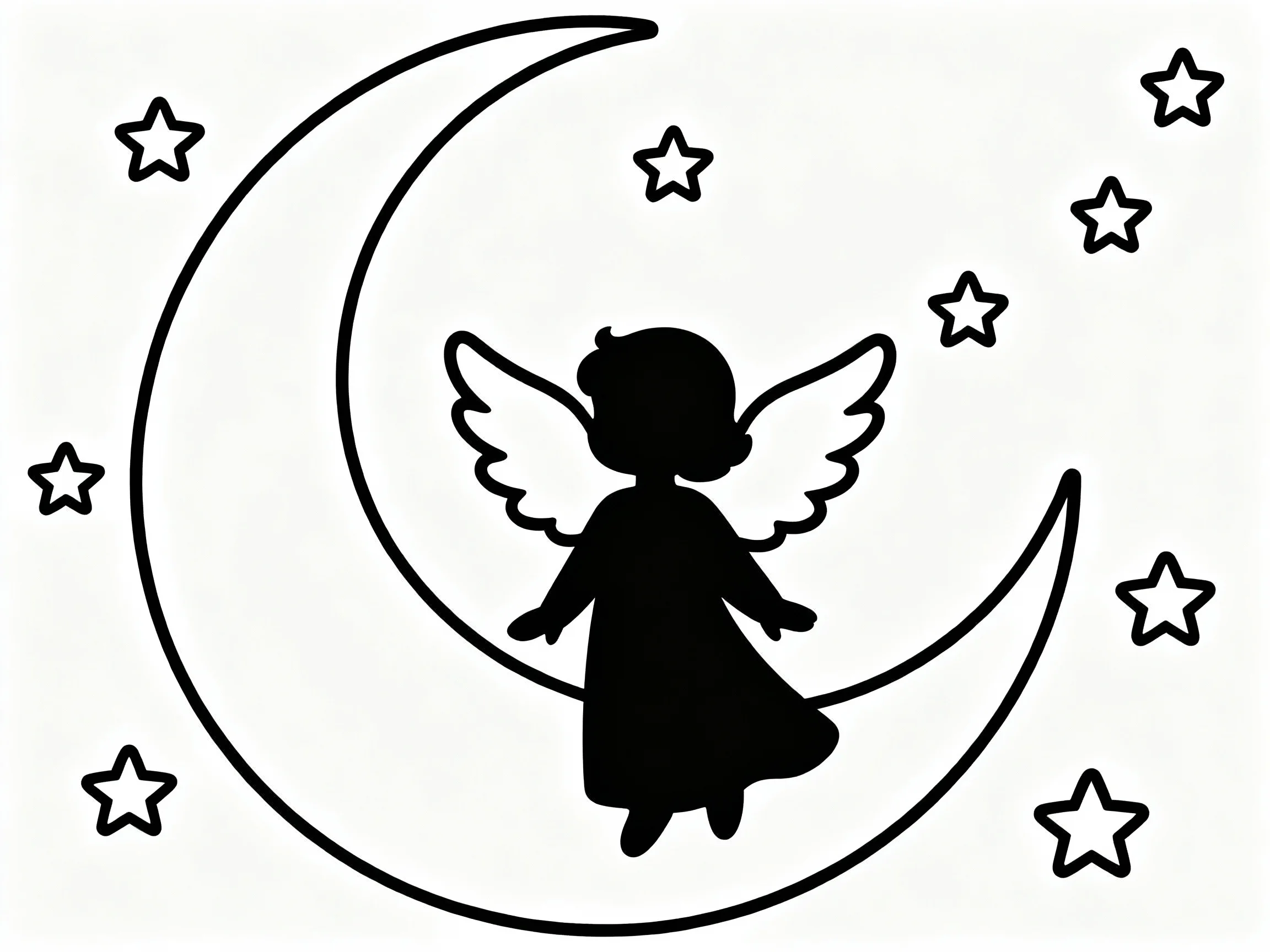 46 Beautiful Angel Coloring Pages for Easy Coloring (Free Download) preview