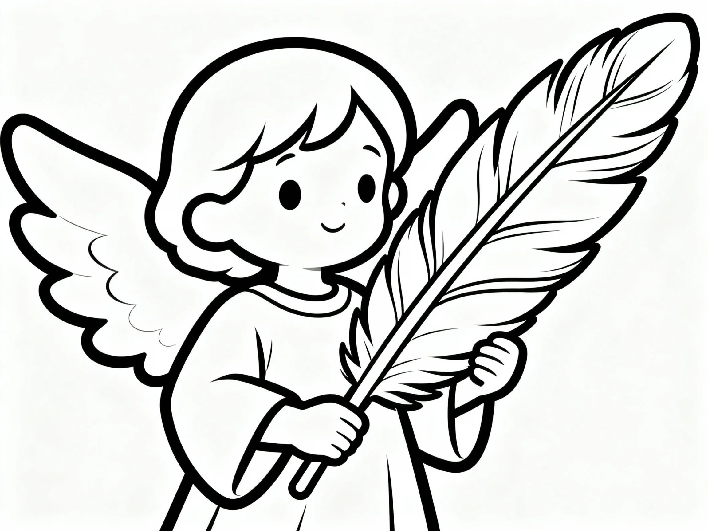 Angel with Feather