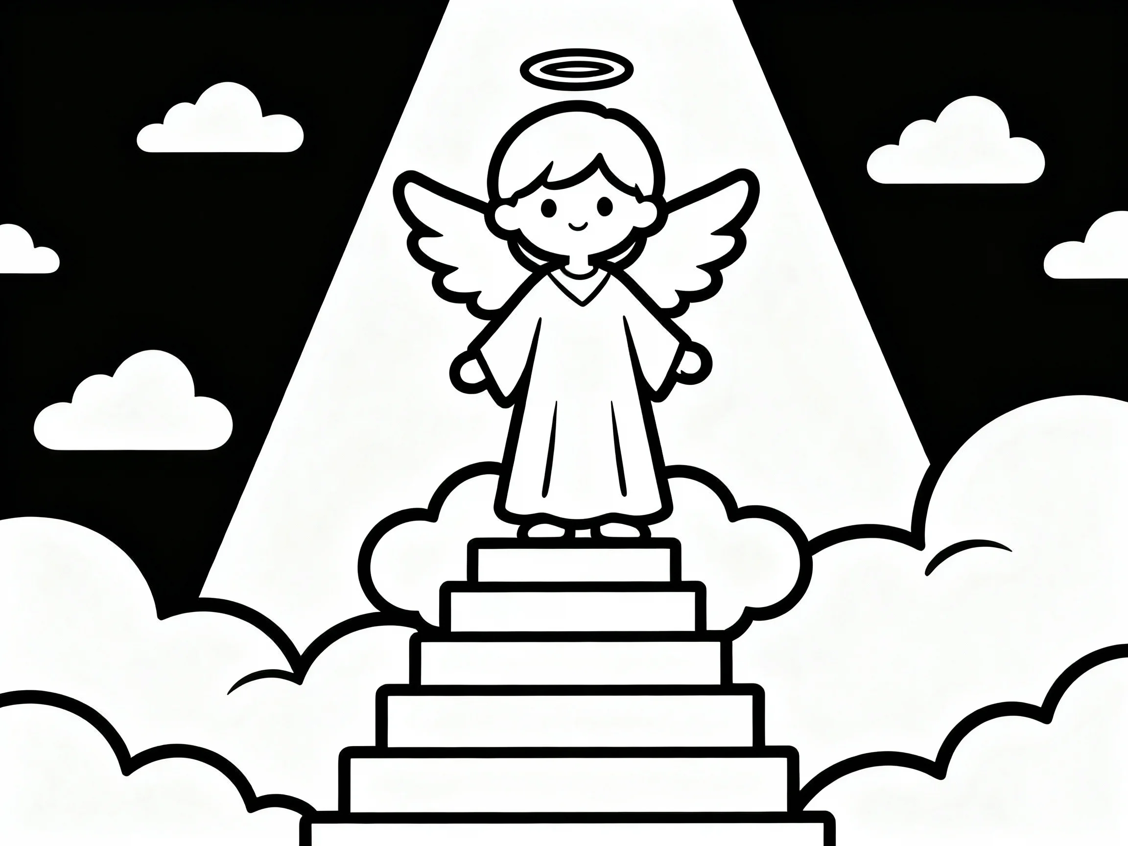 Angel on Stairway