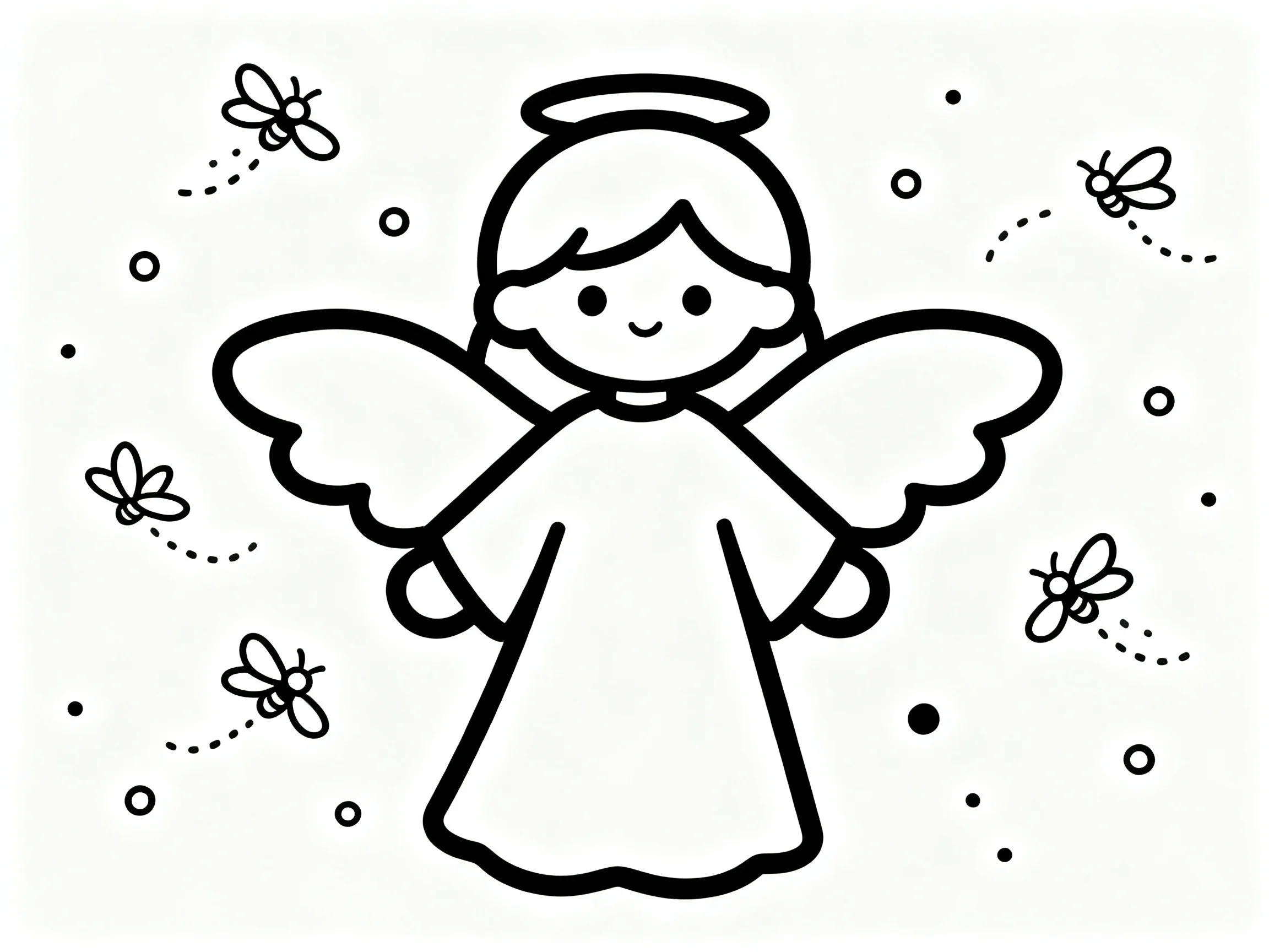 Angel with Fireflies