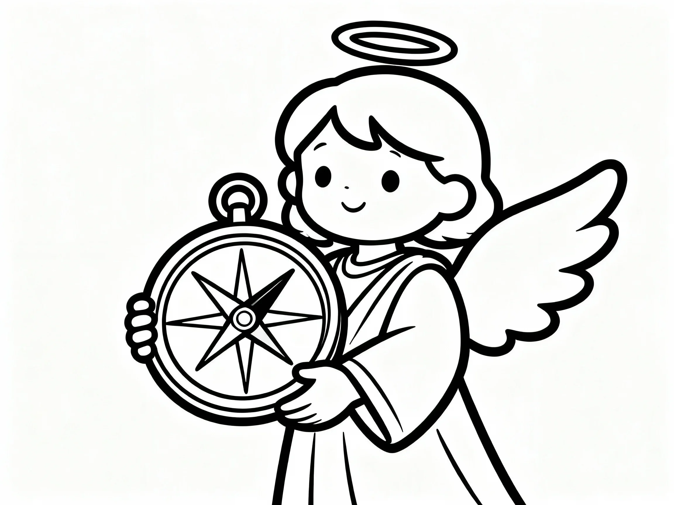 Angel with Compass