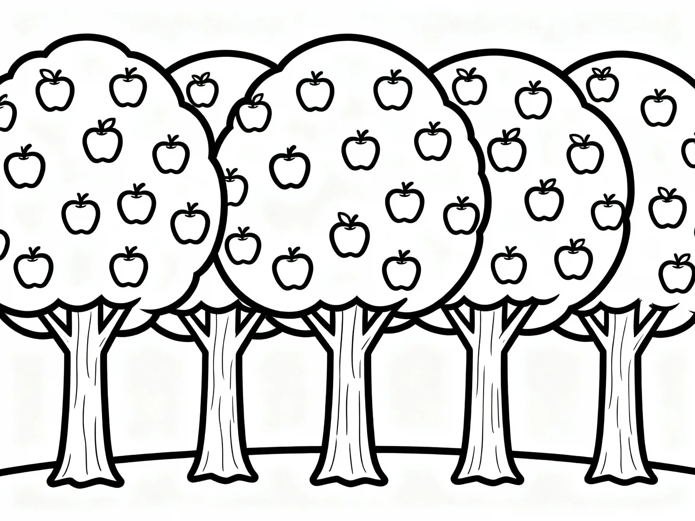 Apple coloring page preview