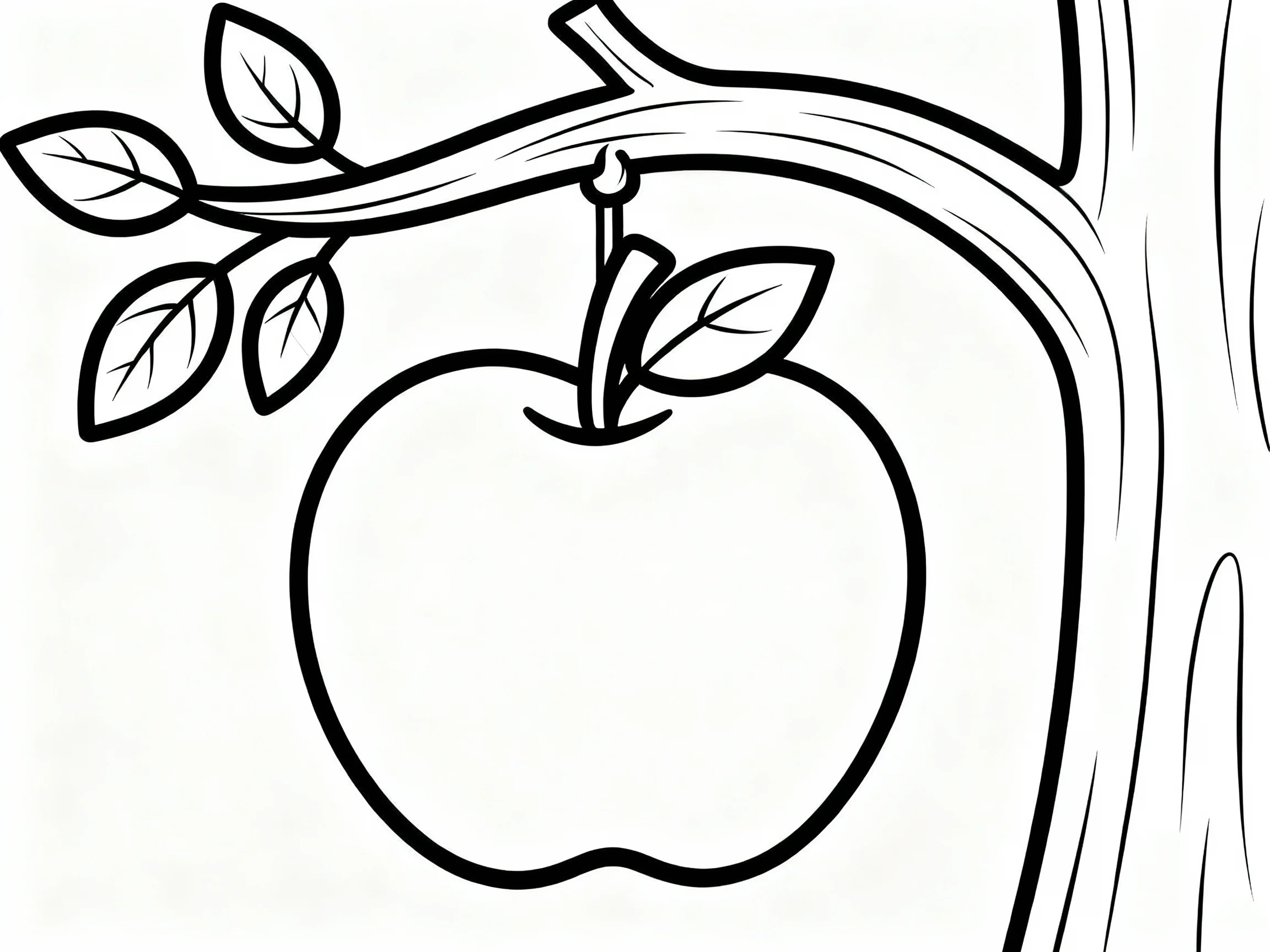 Apple on a Tree Branch