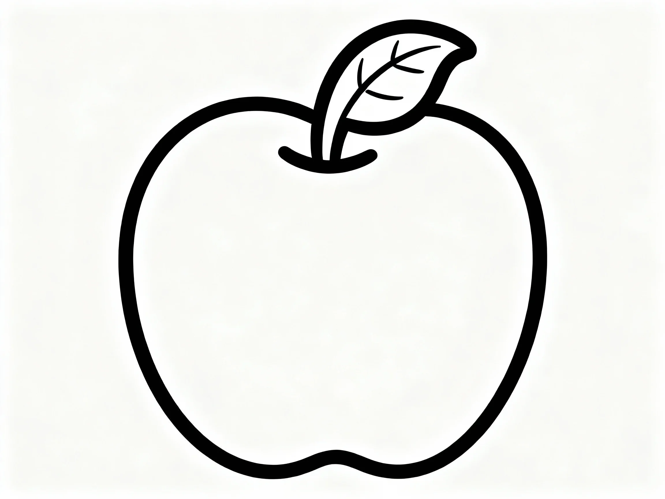 Apple with Leaf Detail