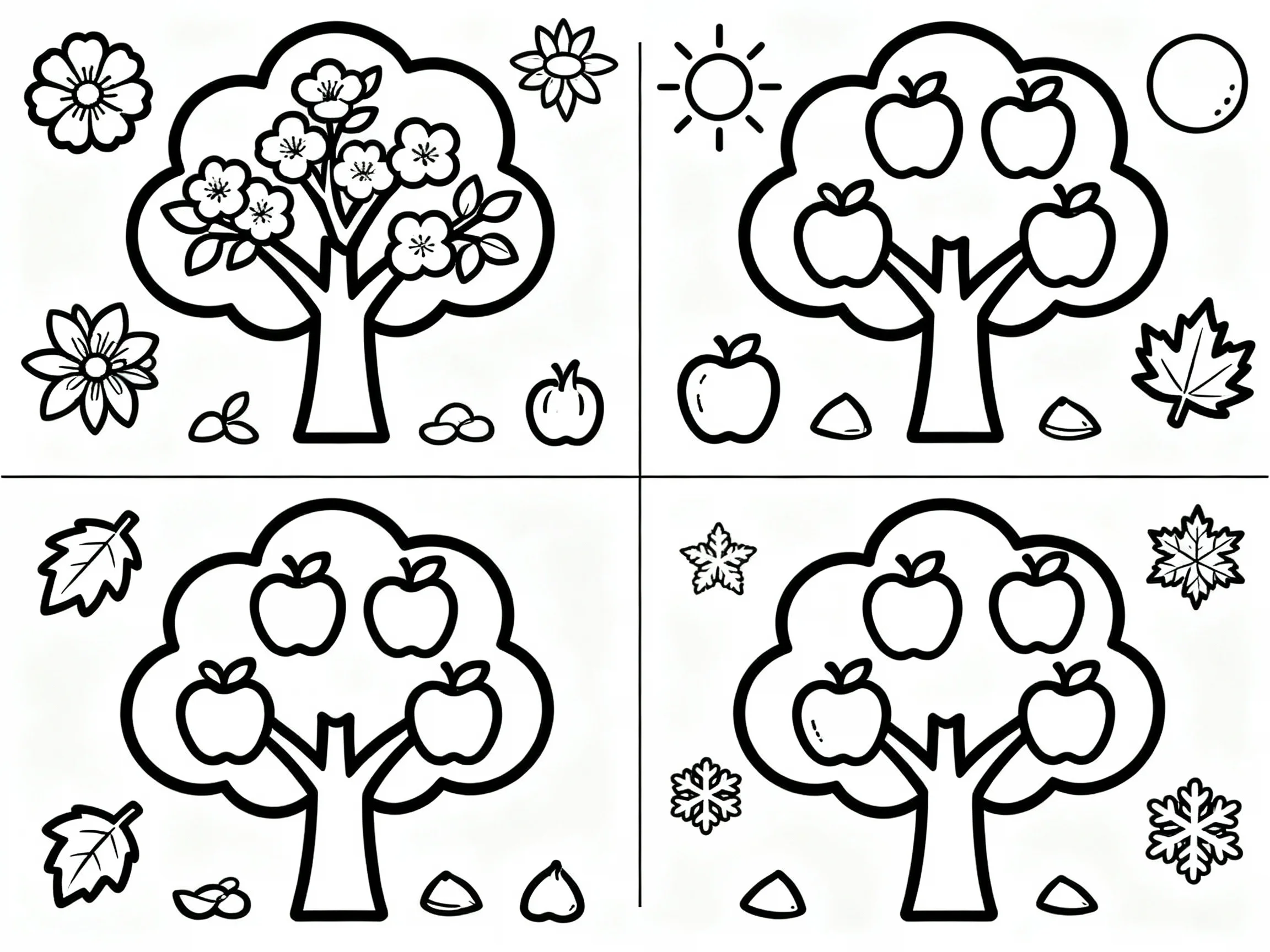 Apples in Four Seasons