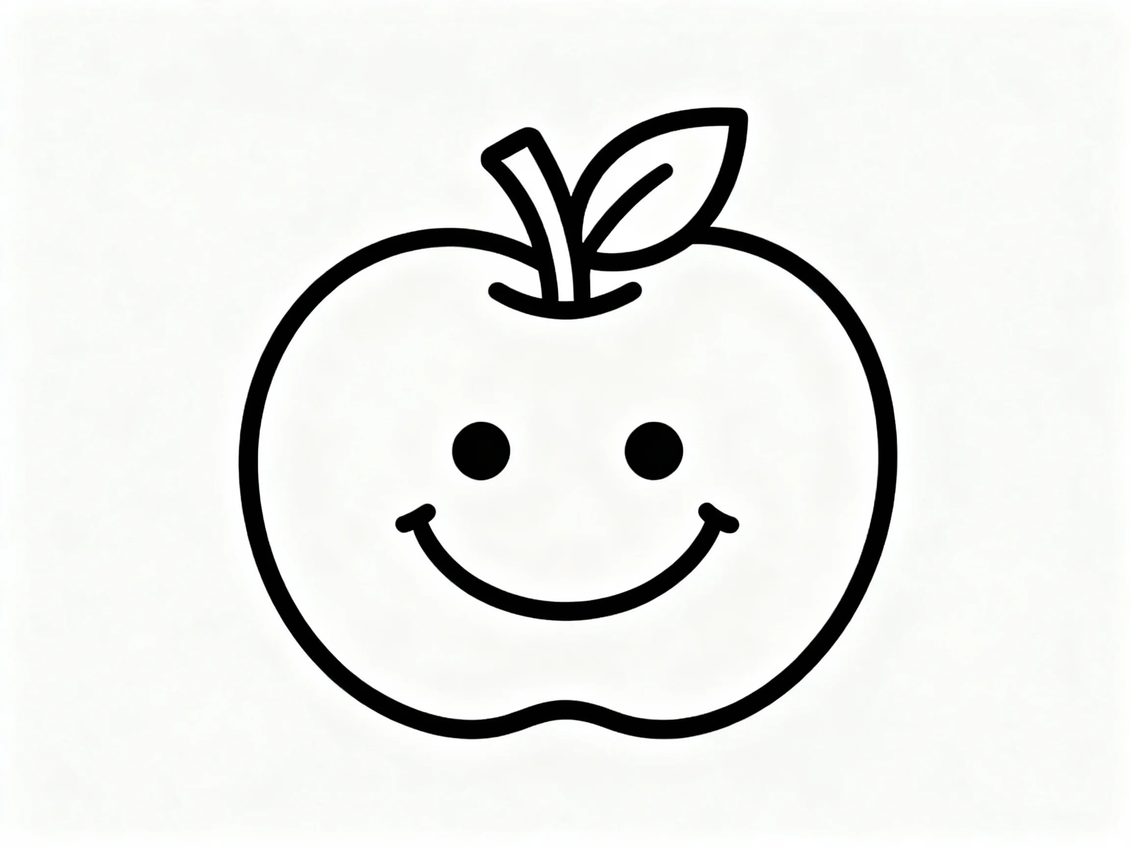 Smiling Apple Face
