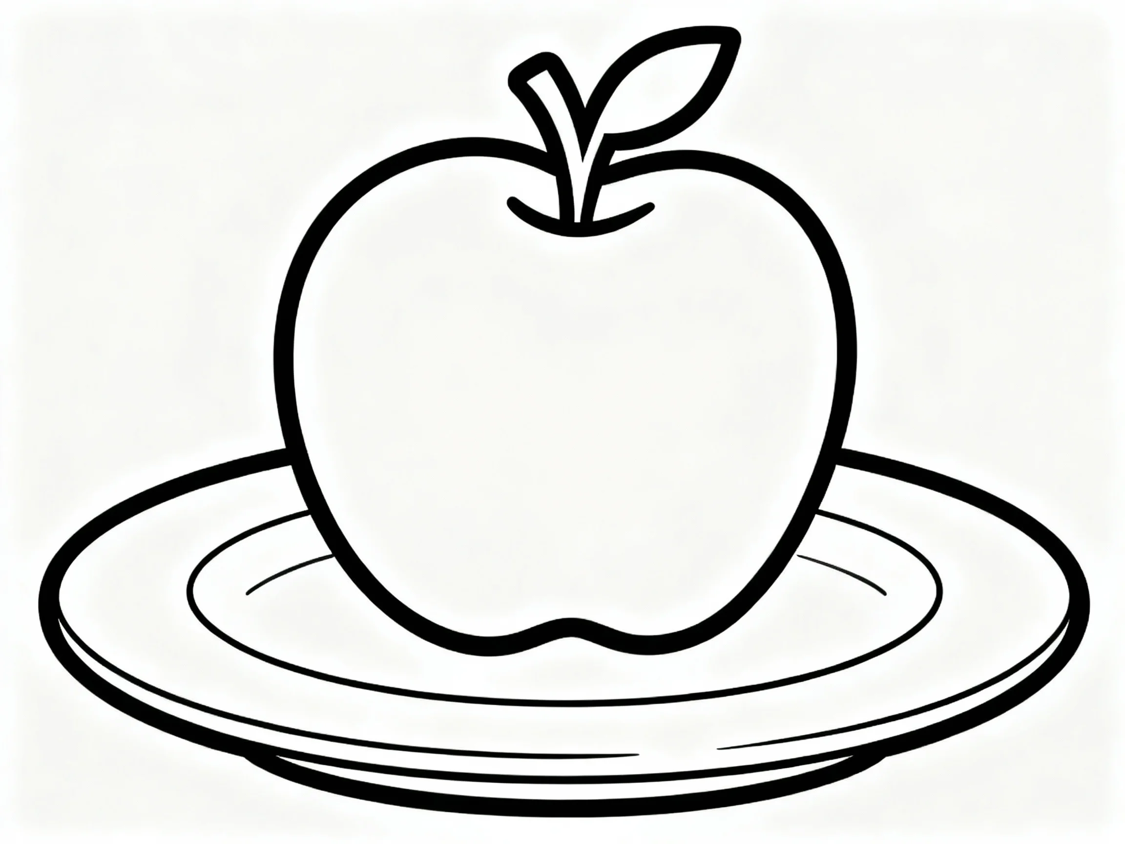 Apple on a Plate