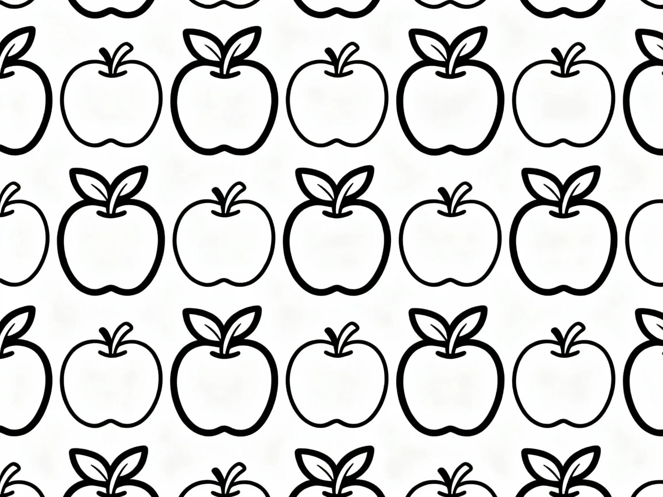 Apples and Leaves Pattern