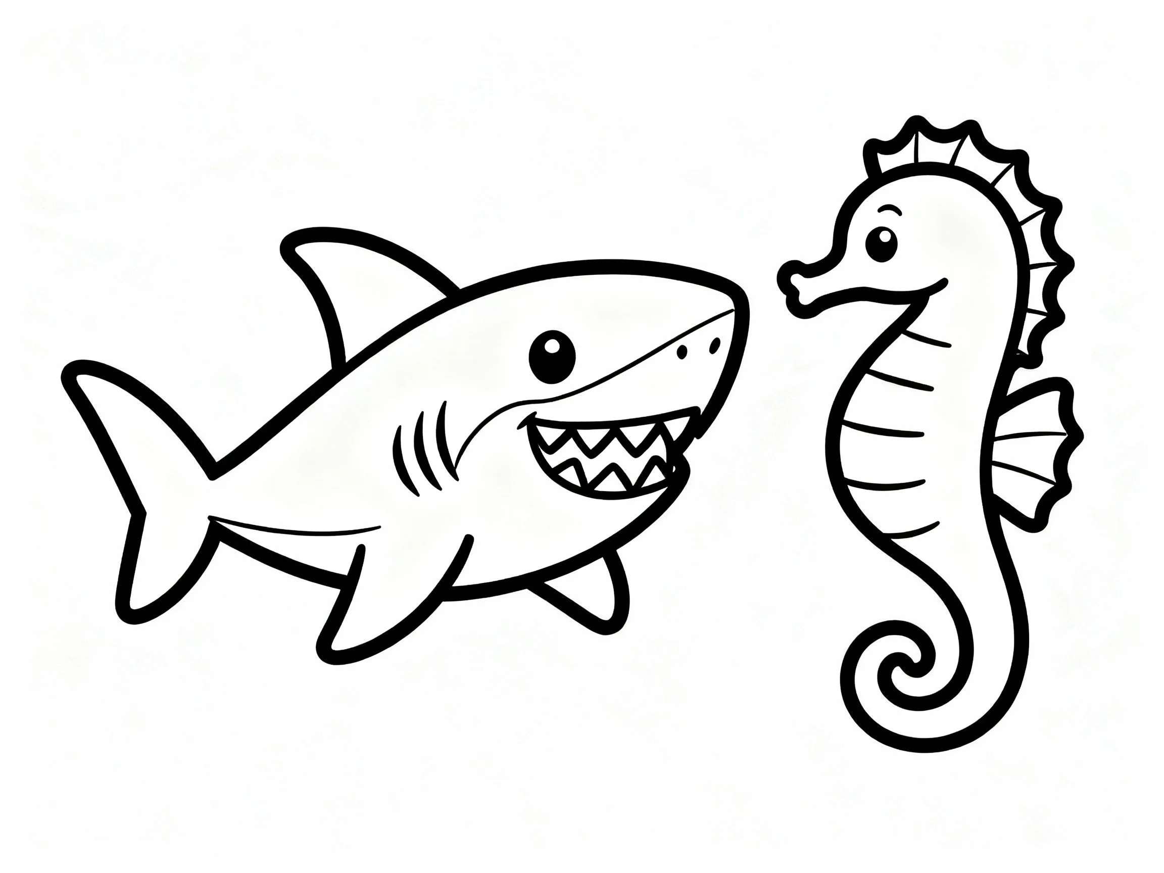 Baby Shark with Seahorse