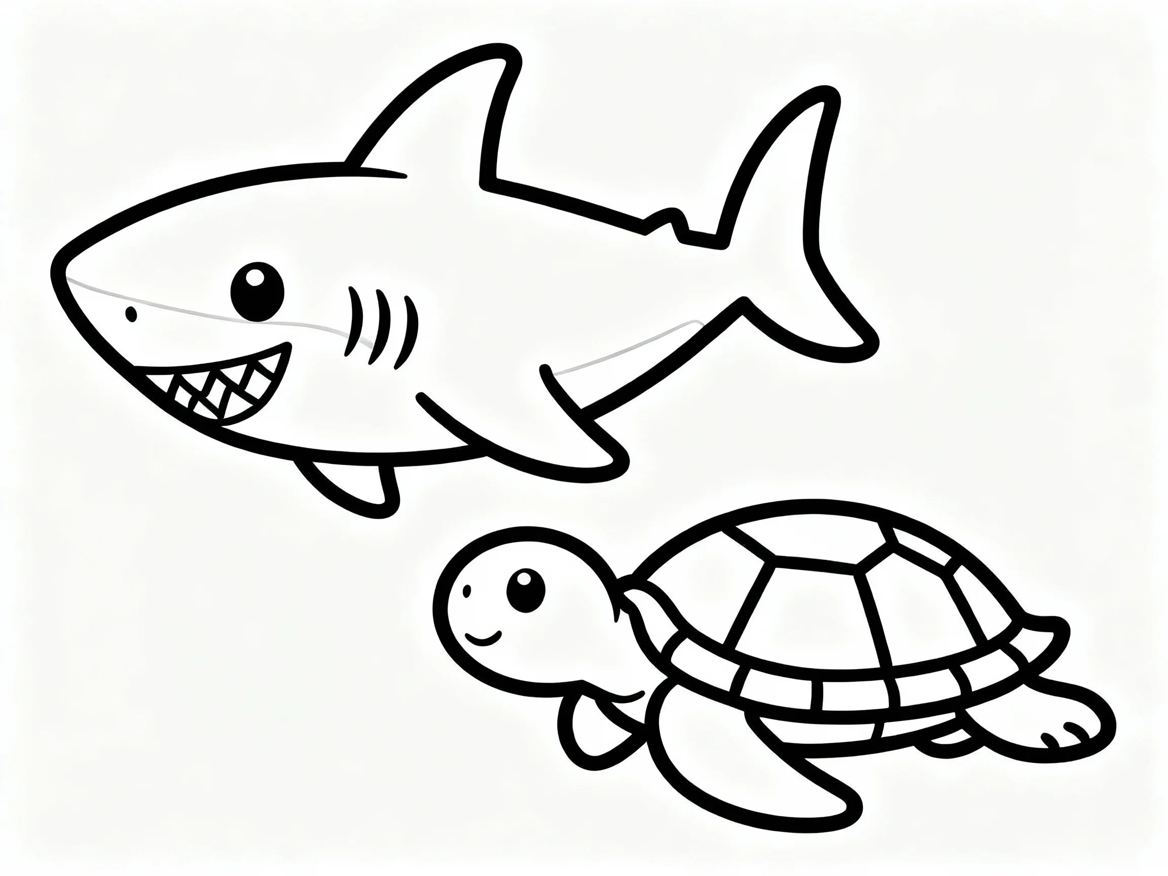 Baby Shark with Turtle Friend