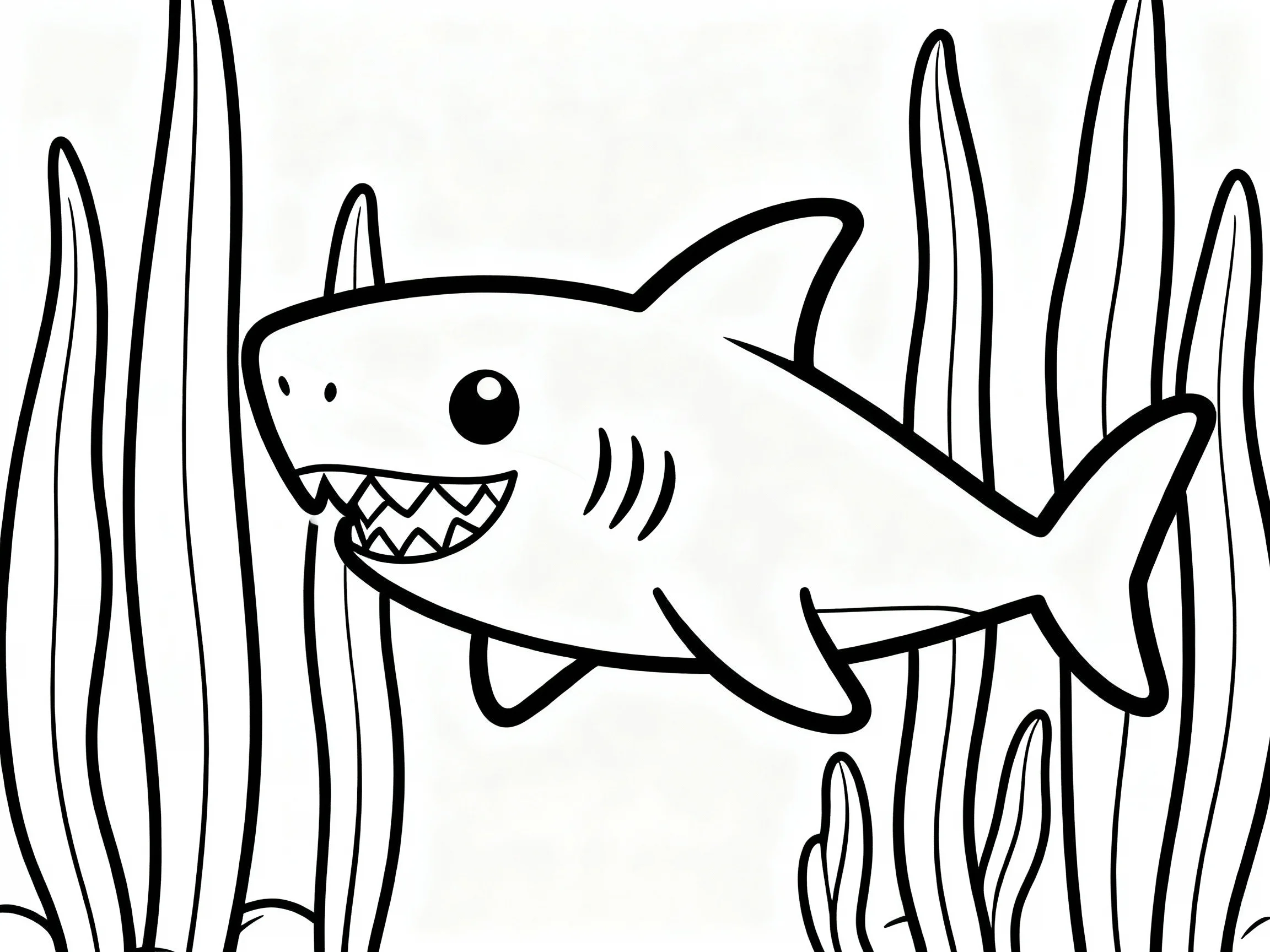 Baby Shark in Seaweed Forest