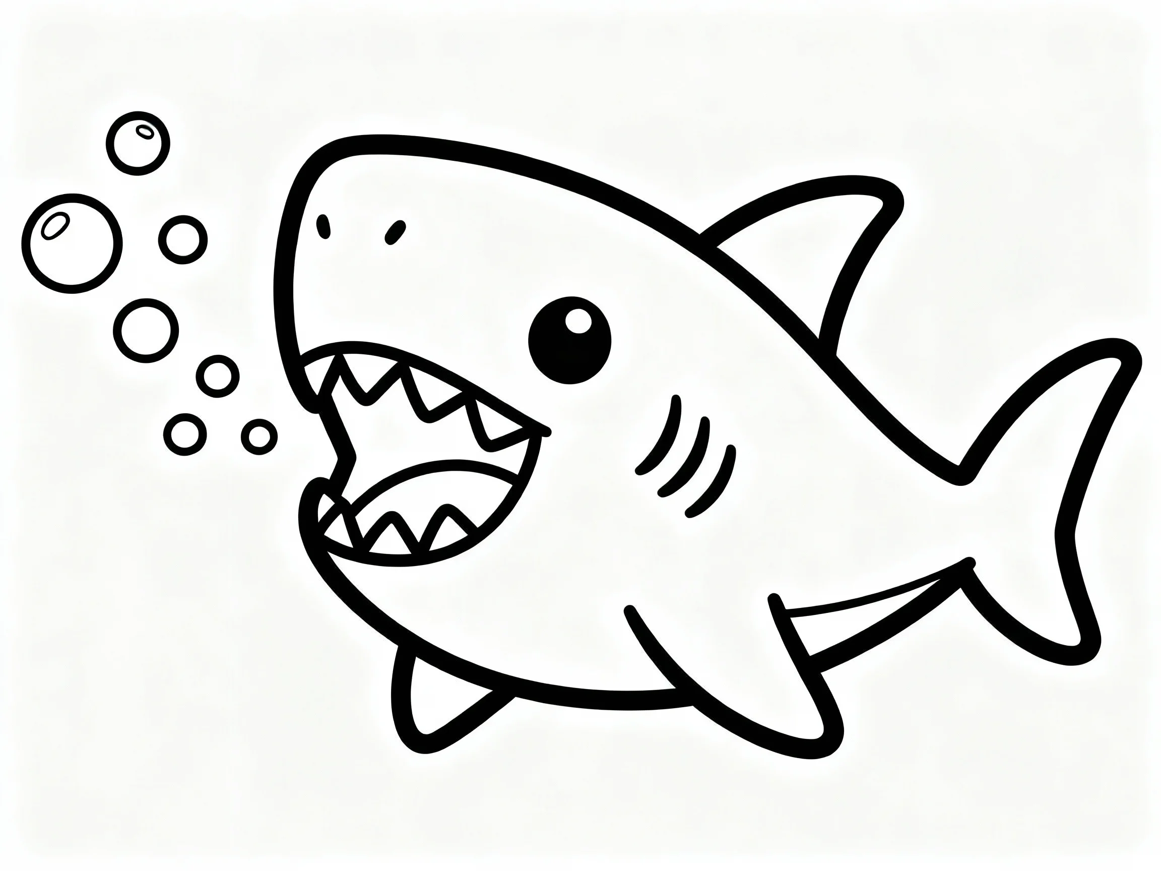 Baby Shark Blowing Bubbles