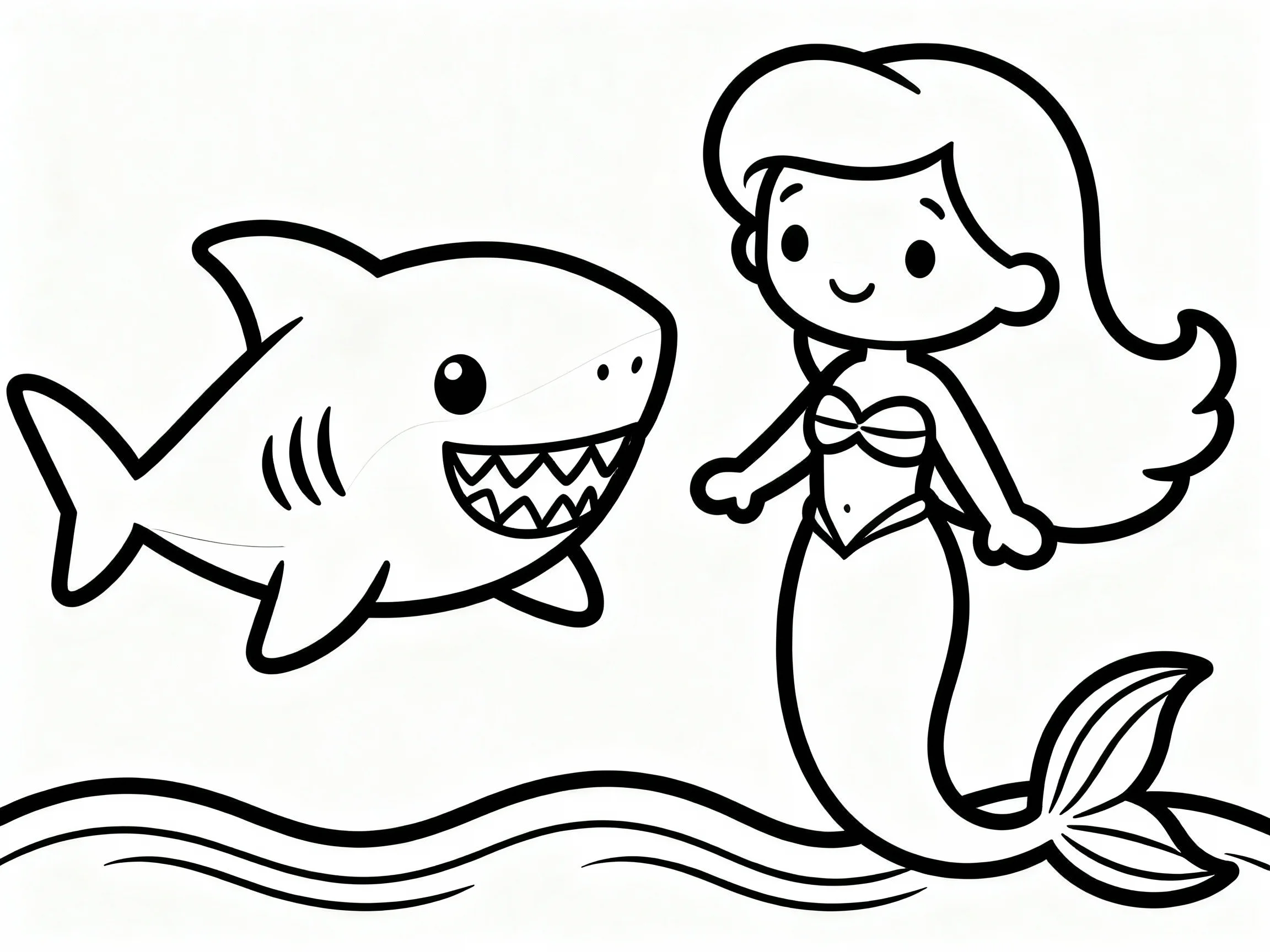 Baby Shark and Mermaid