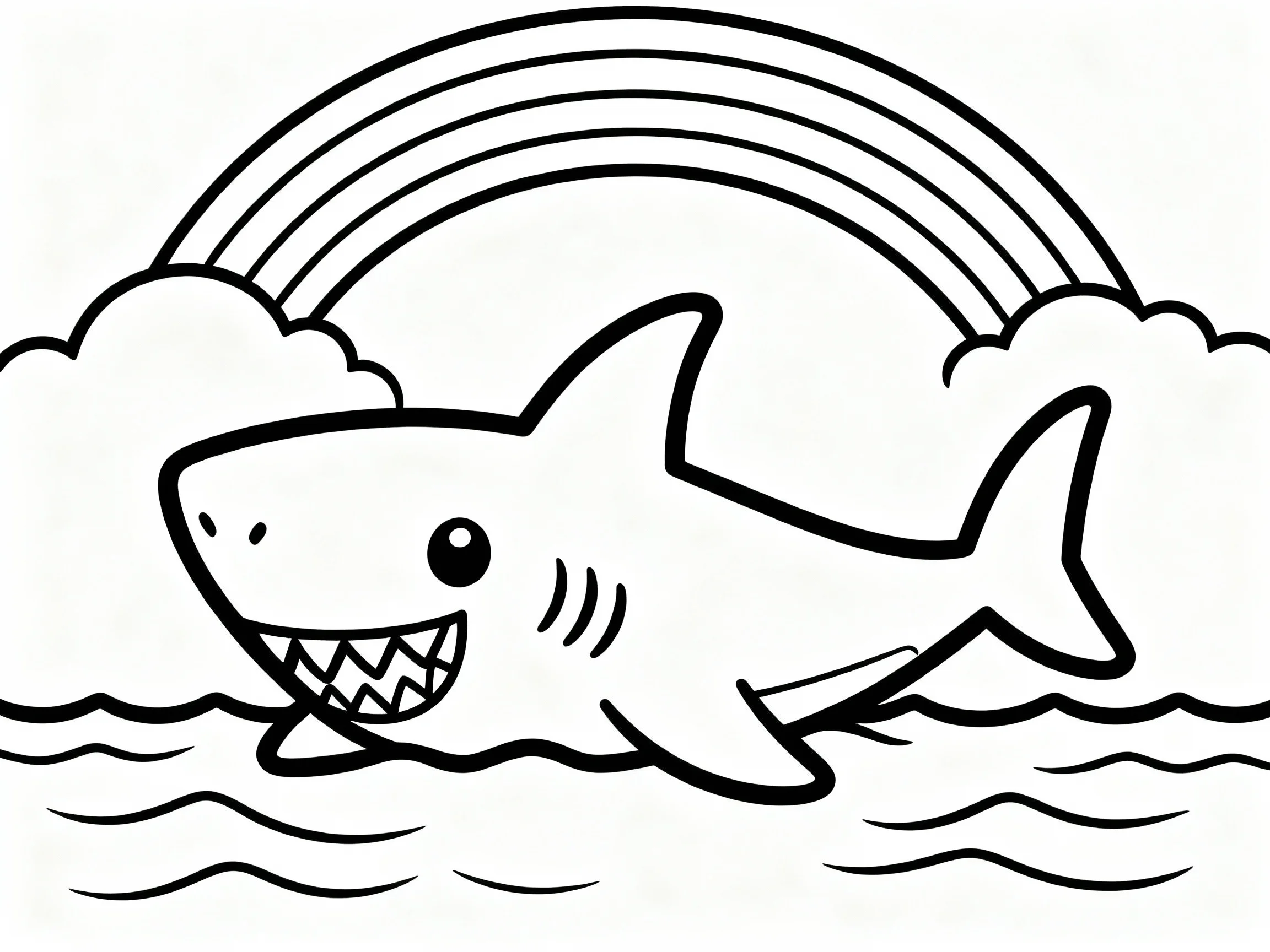 Baby Shark with Rainbow