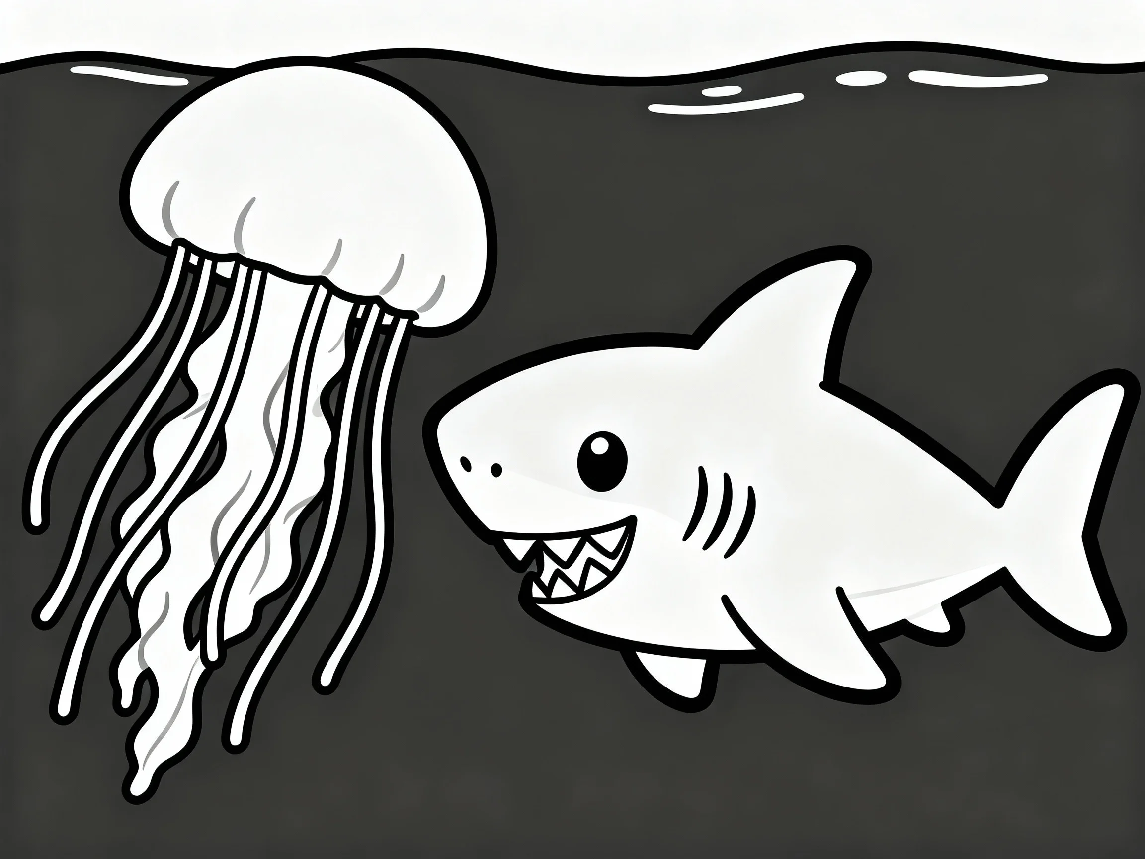 Baby Shark with Jellyfish