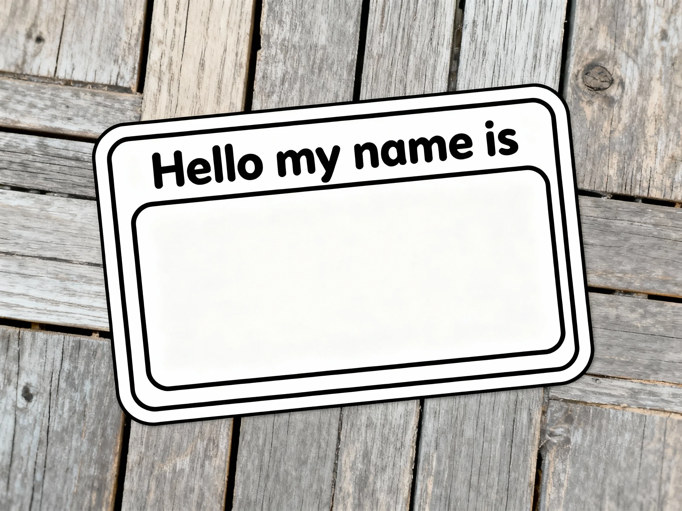 Name Tag Design