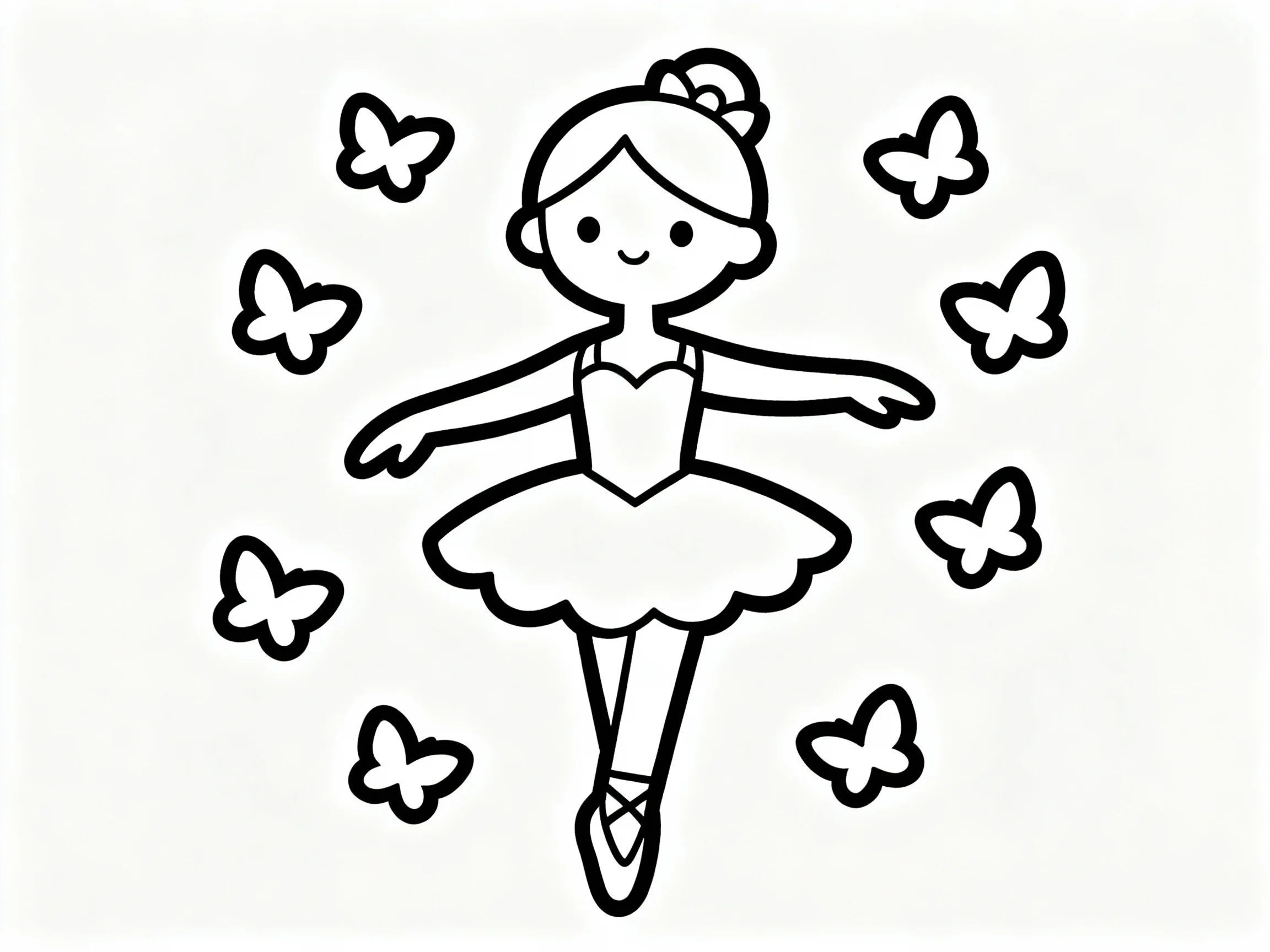 Ballerina and Butterflies