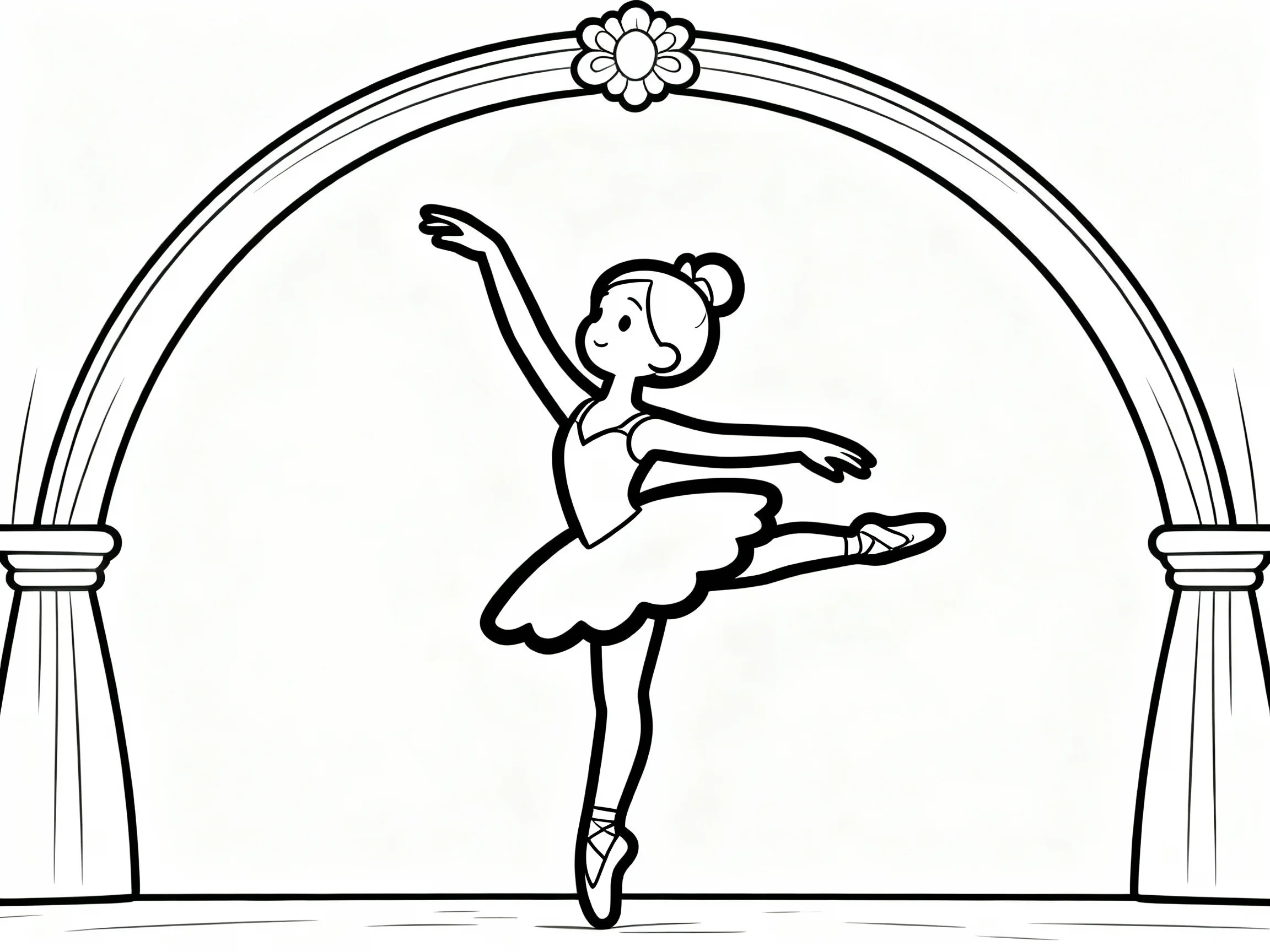 Ballerina Under Arch