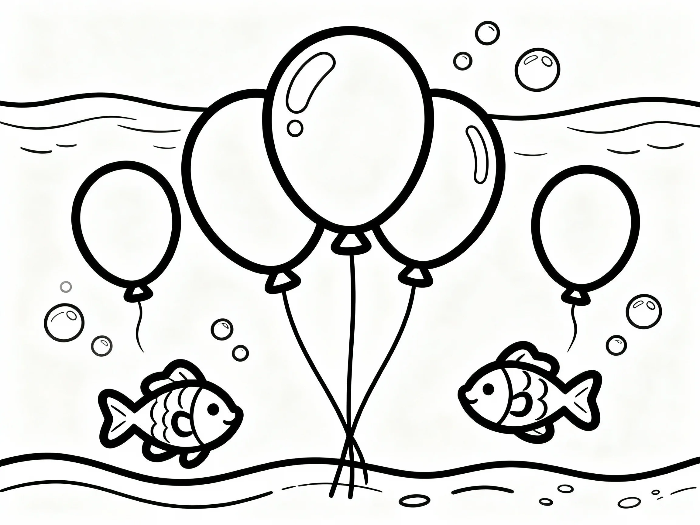 Balloon coloring page preview