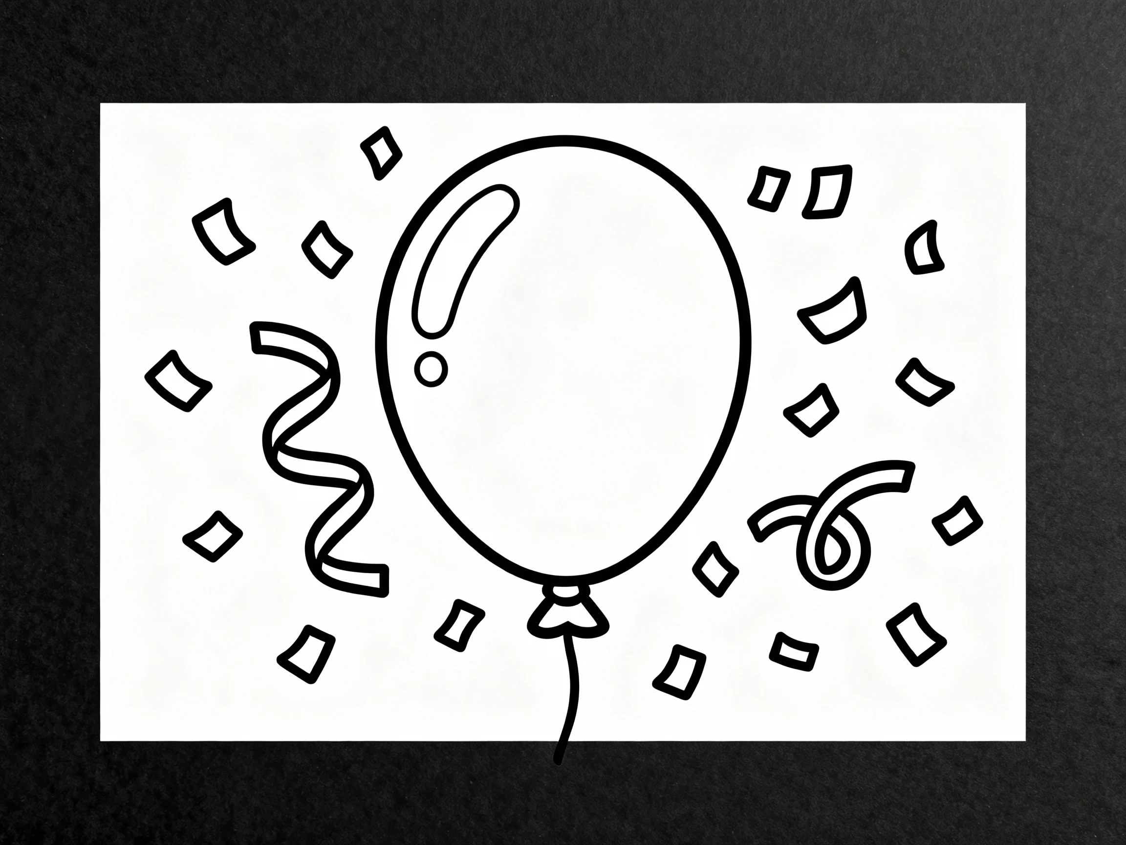 Balloon with Confetti