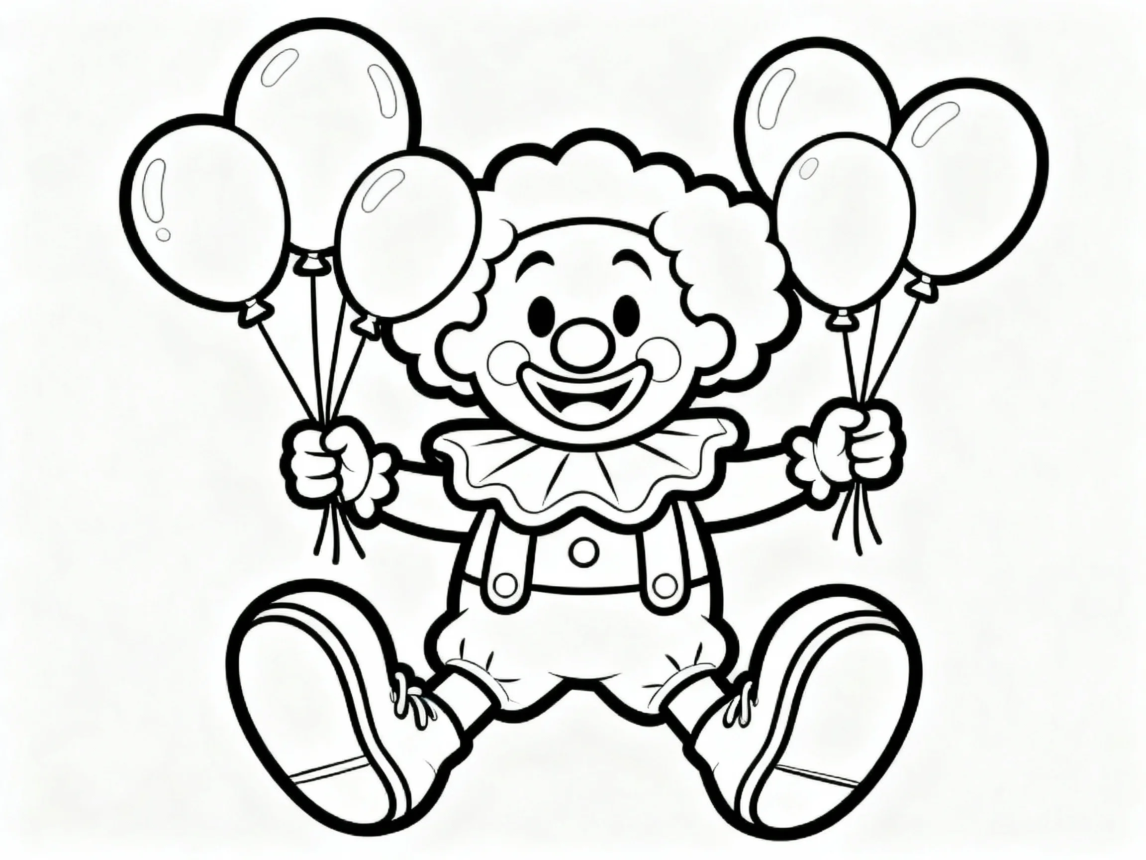 Clown with Balloons
