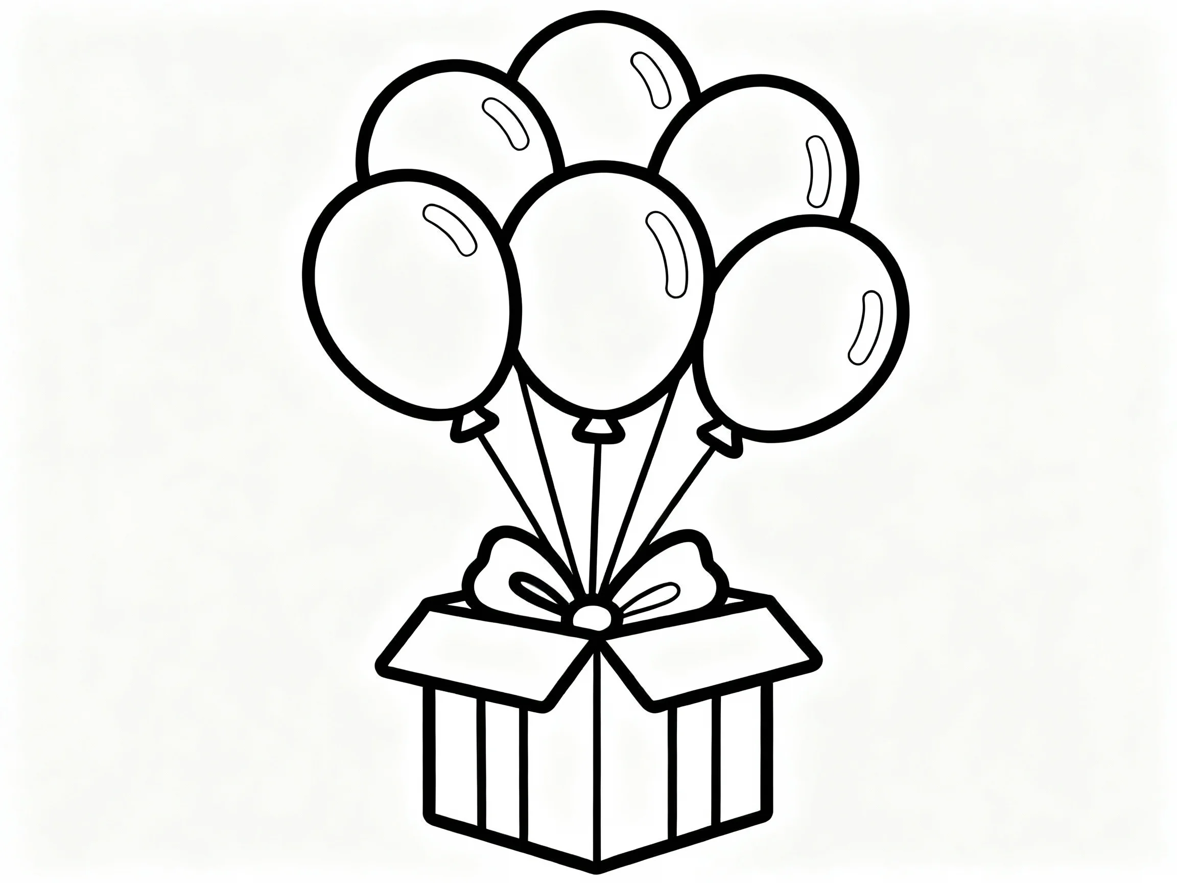 Balloons in a Gift Box