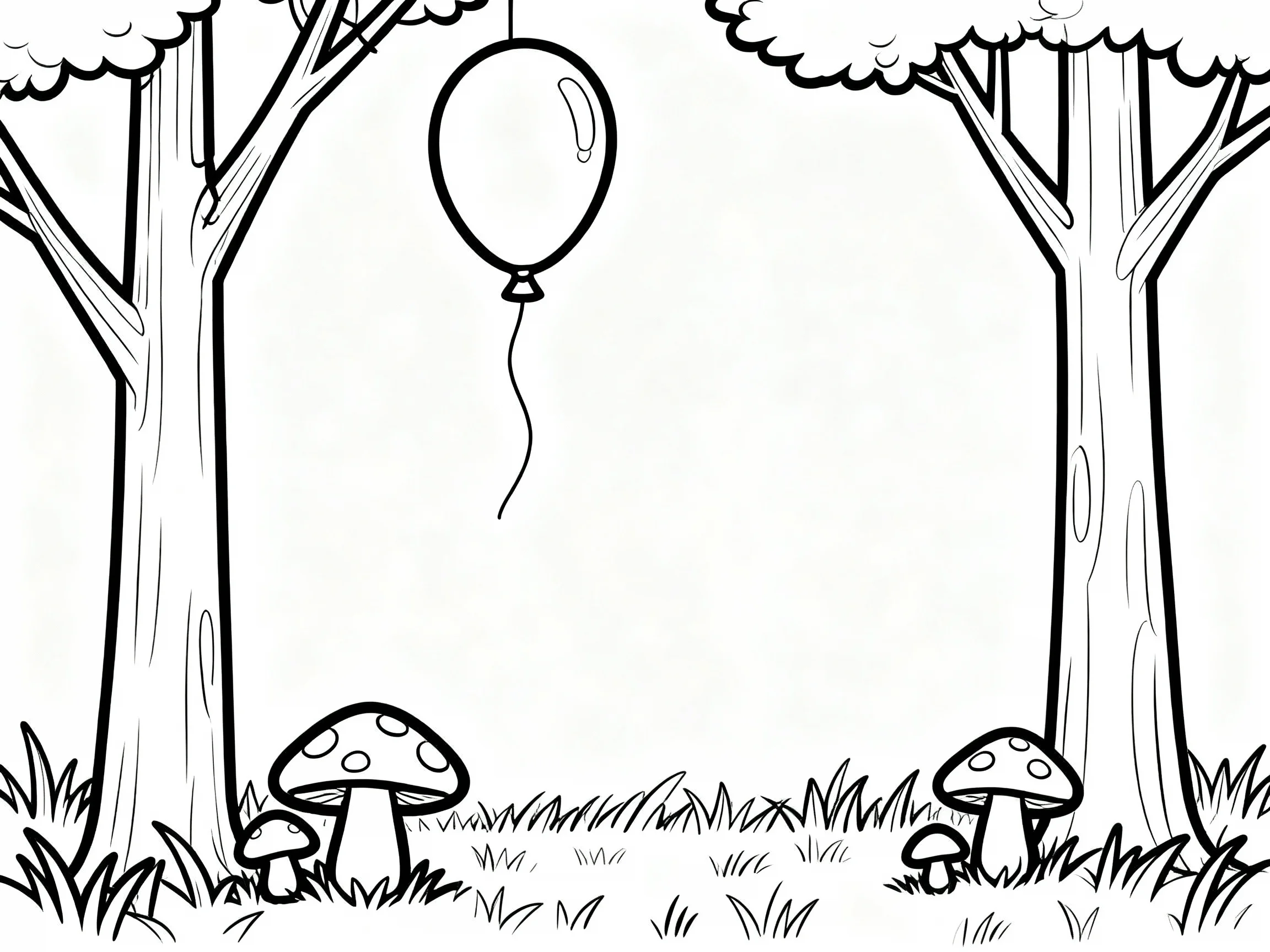 Balloons in the Forest