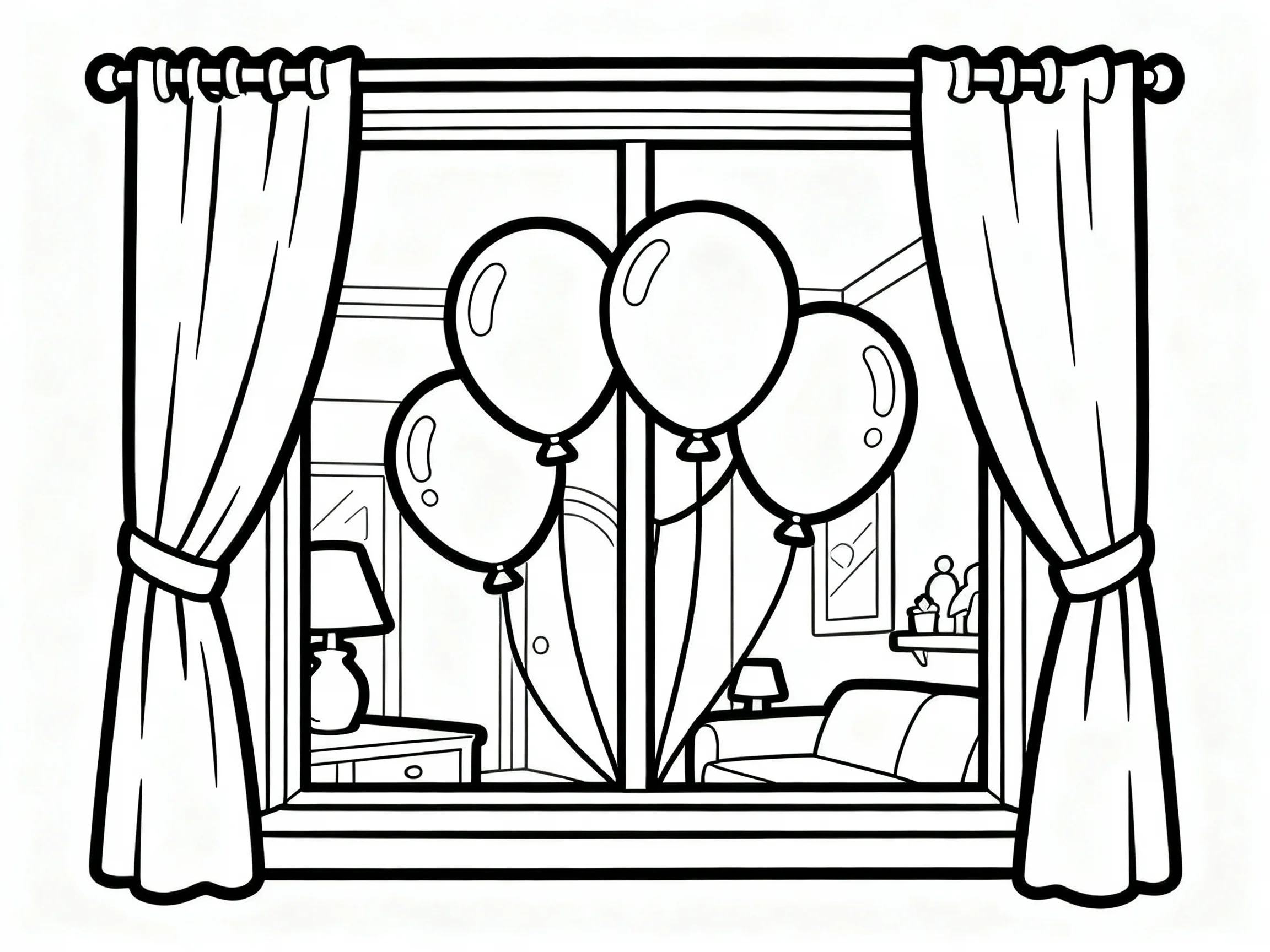 Balloons by the Window