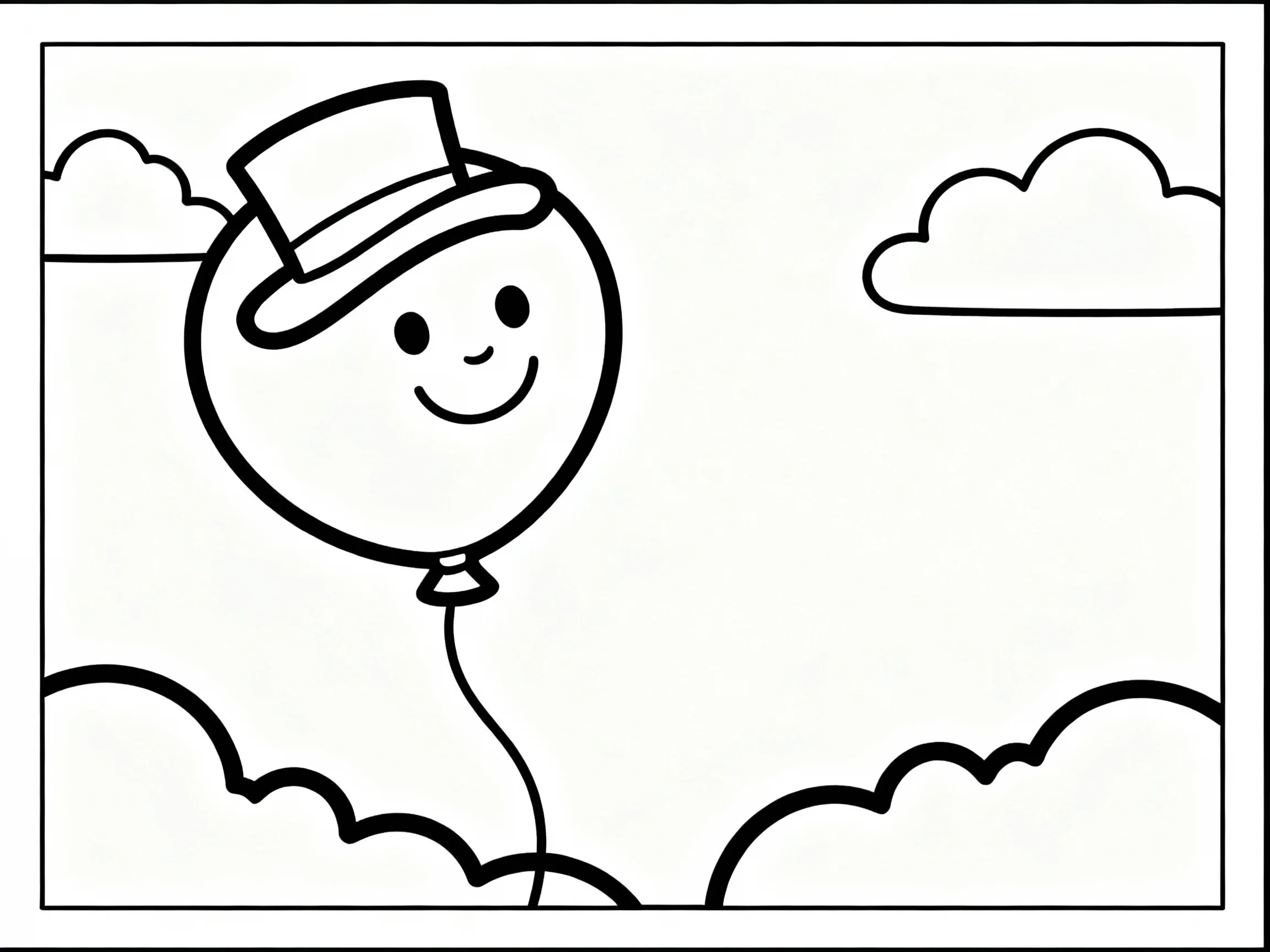 Balloon with Face and Hat