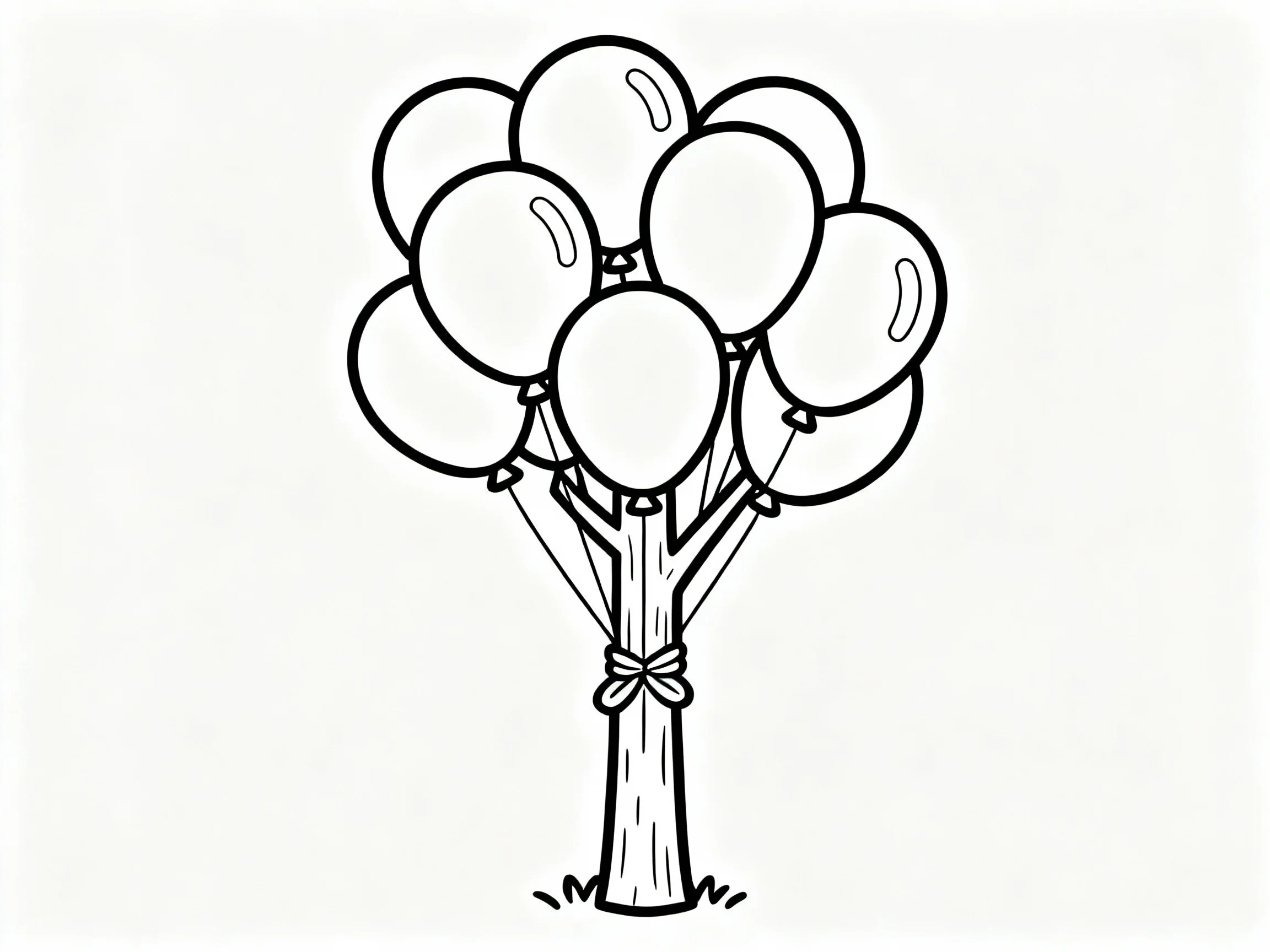 Balloons Around a Tree