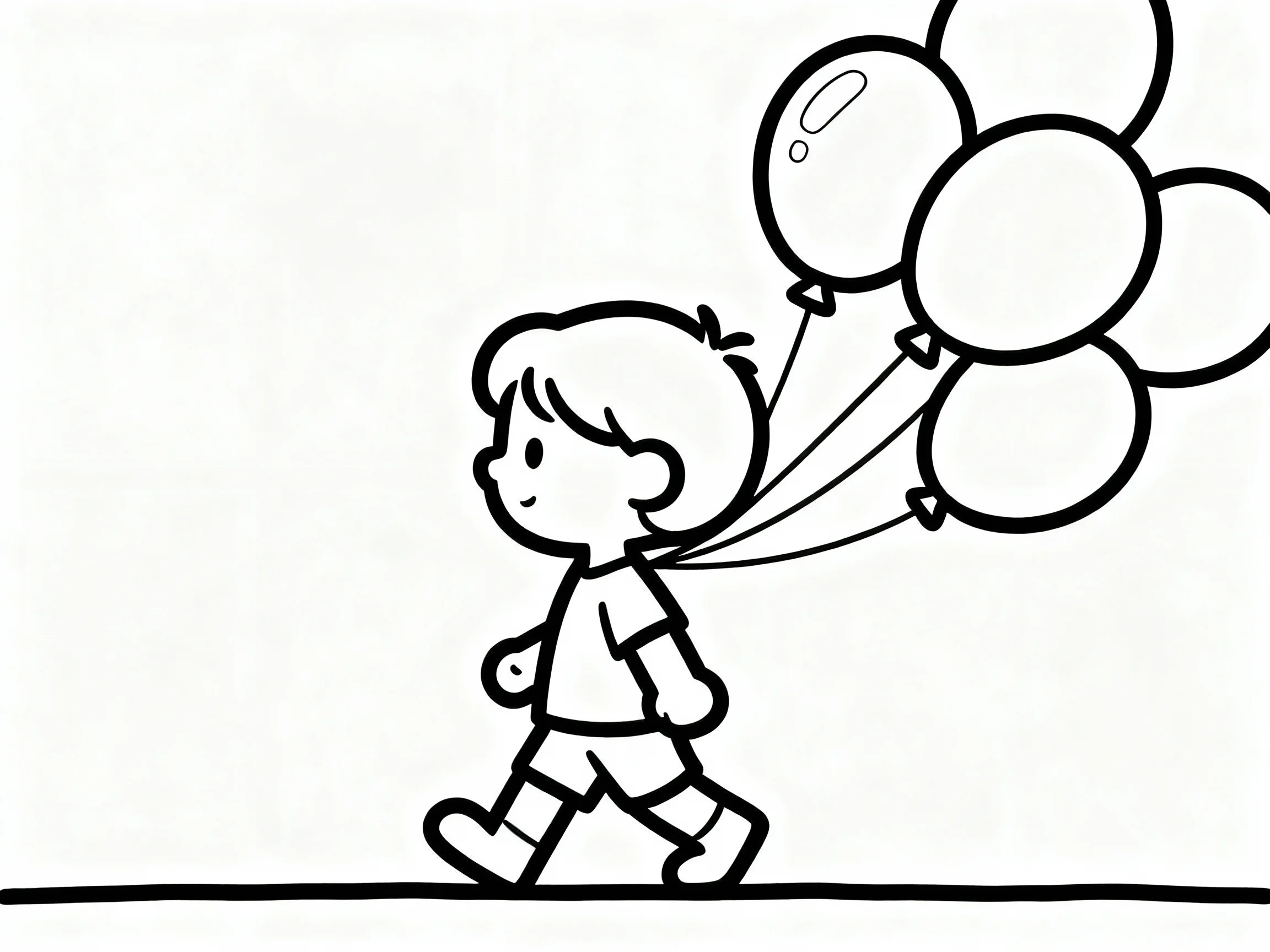 Balloons Following a Character