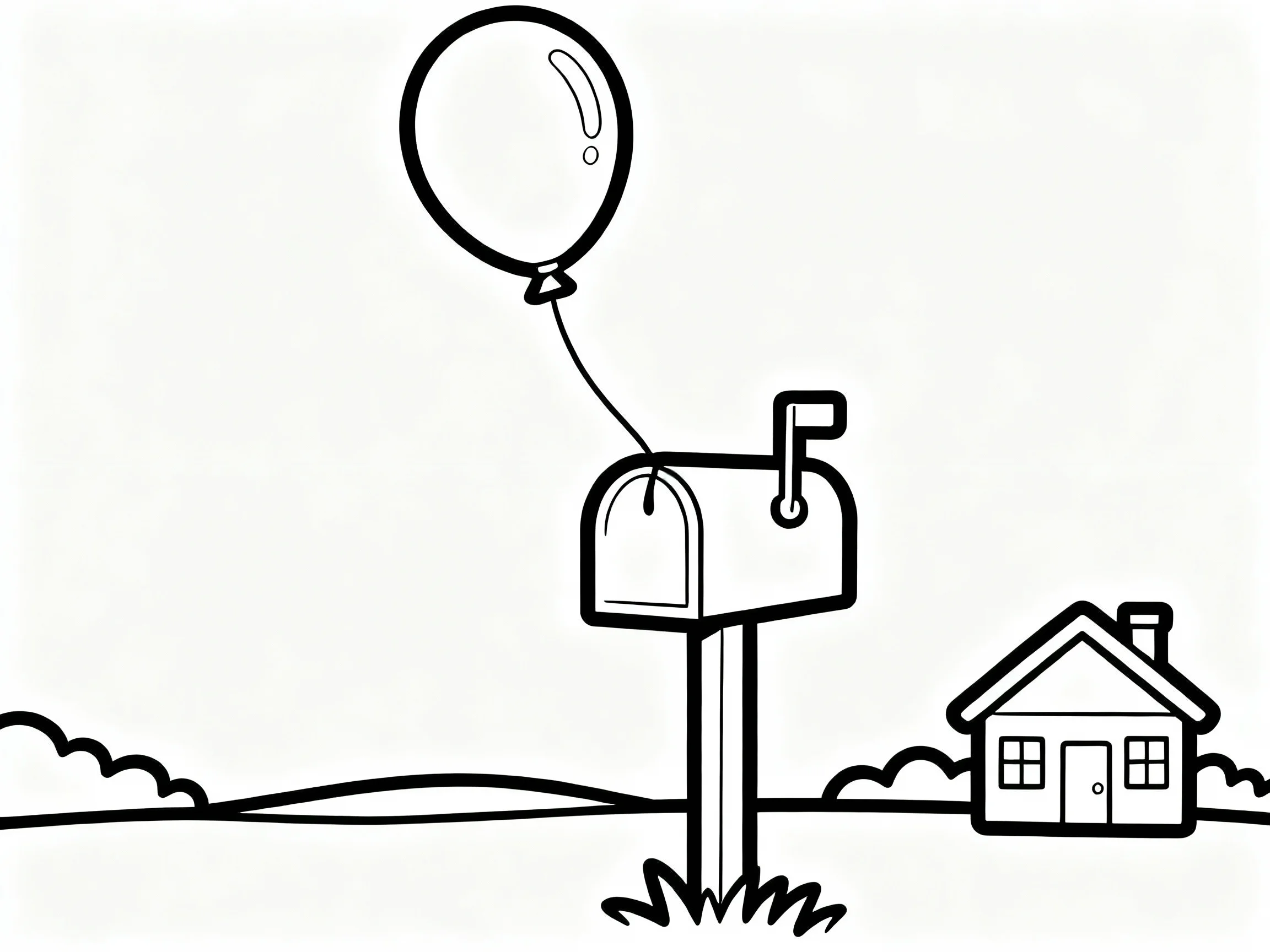 Balloon on a Mailbox