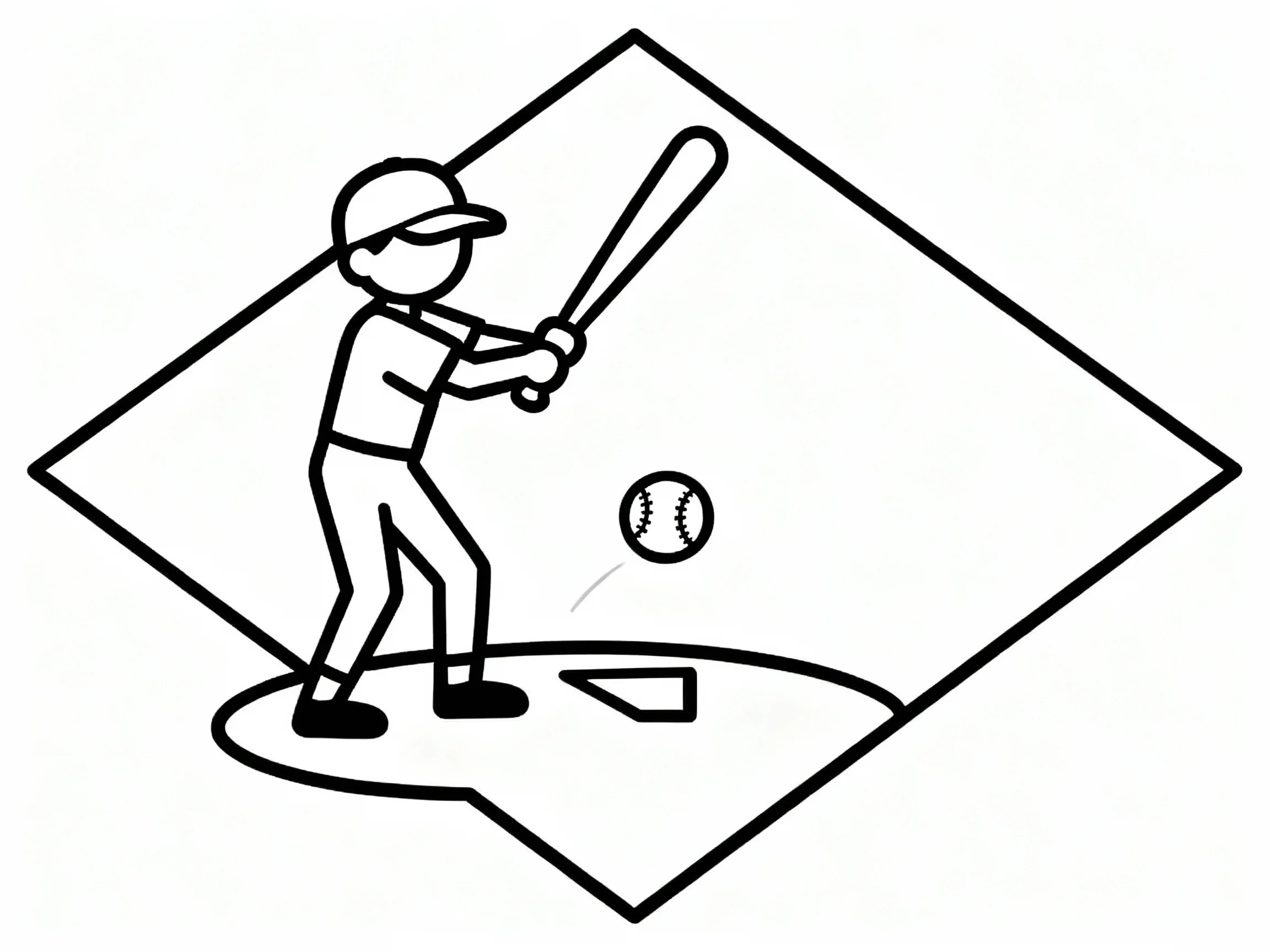 Baseball Player Batting