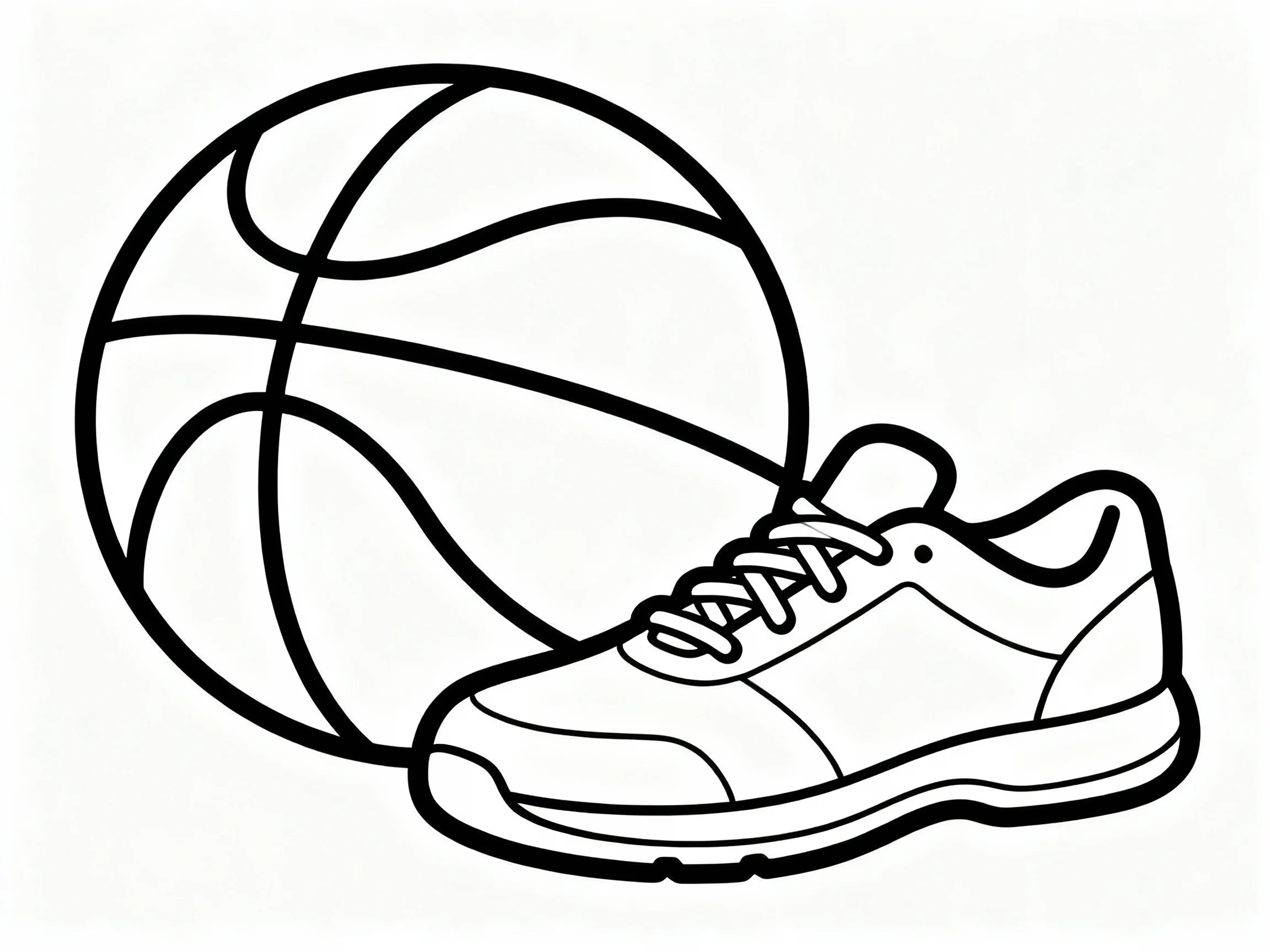 Basketball and Sneaker