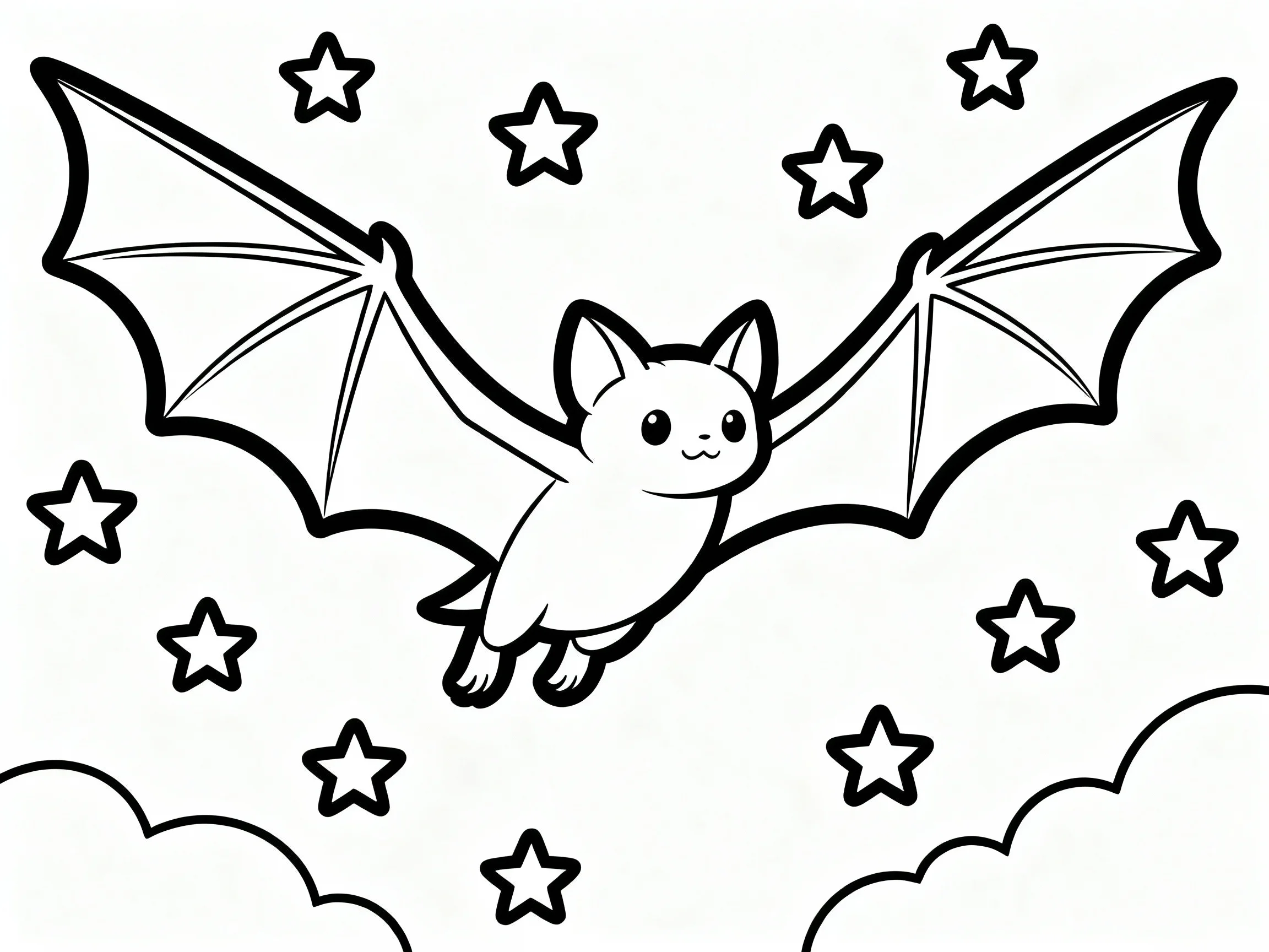 Bat with Stars