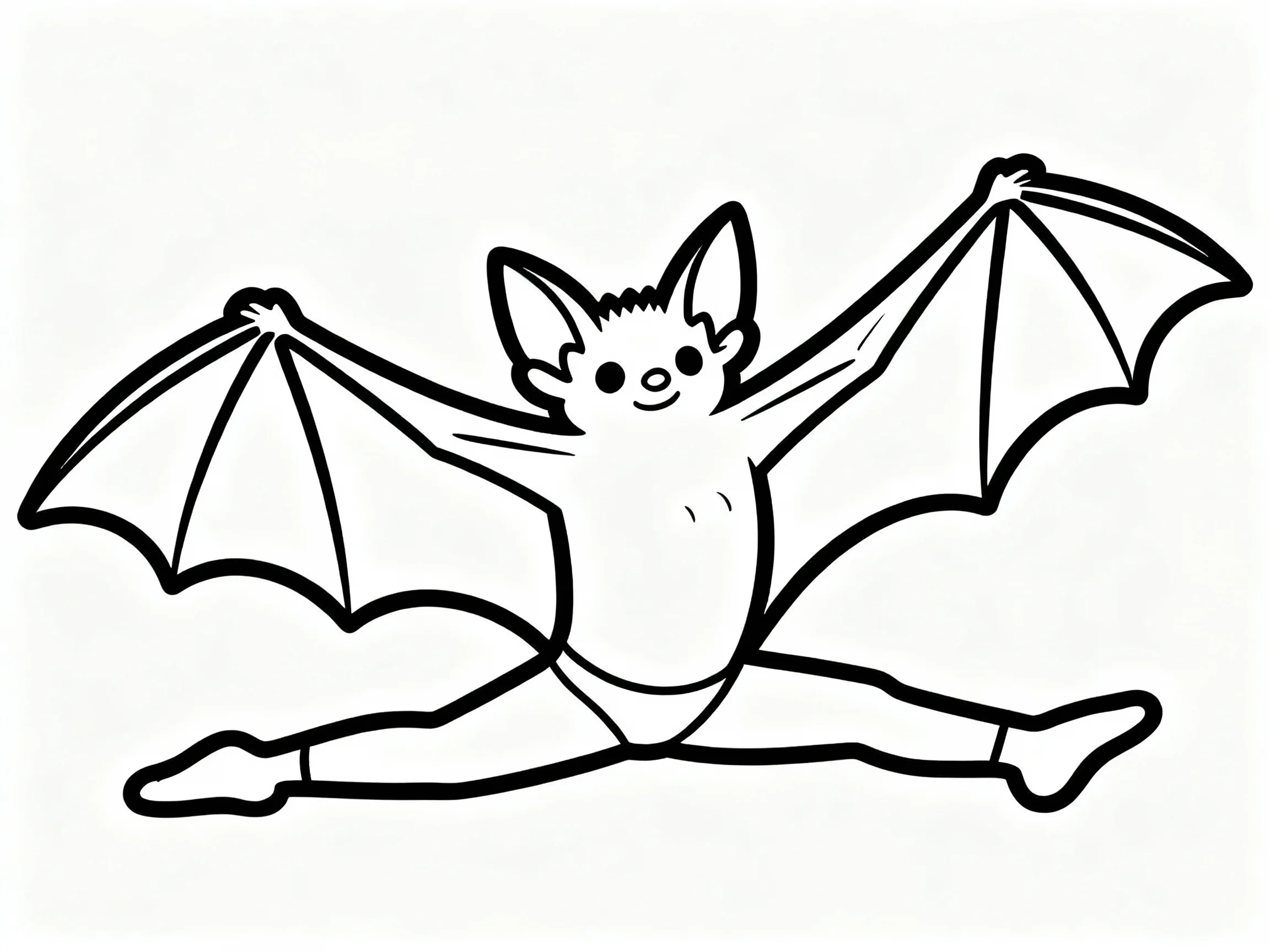 Bat Doing Yoga