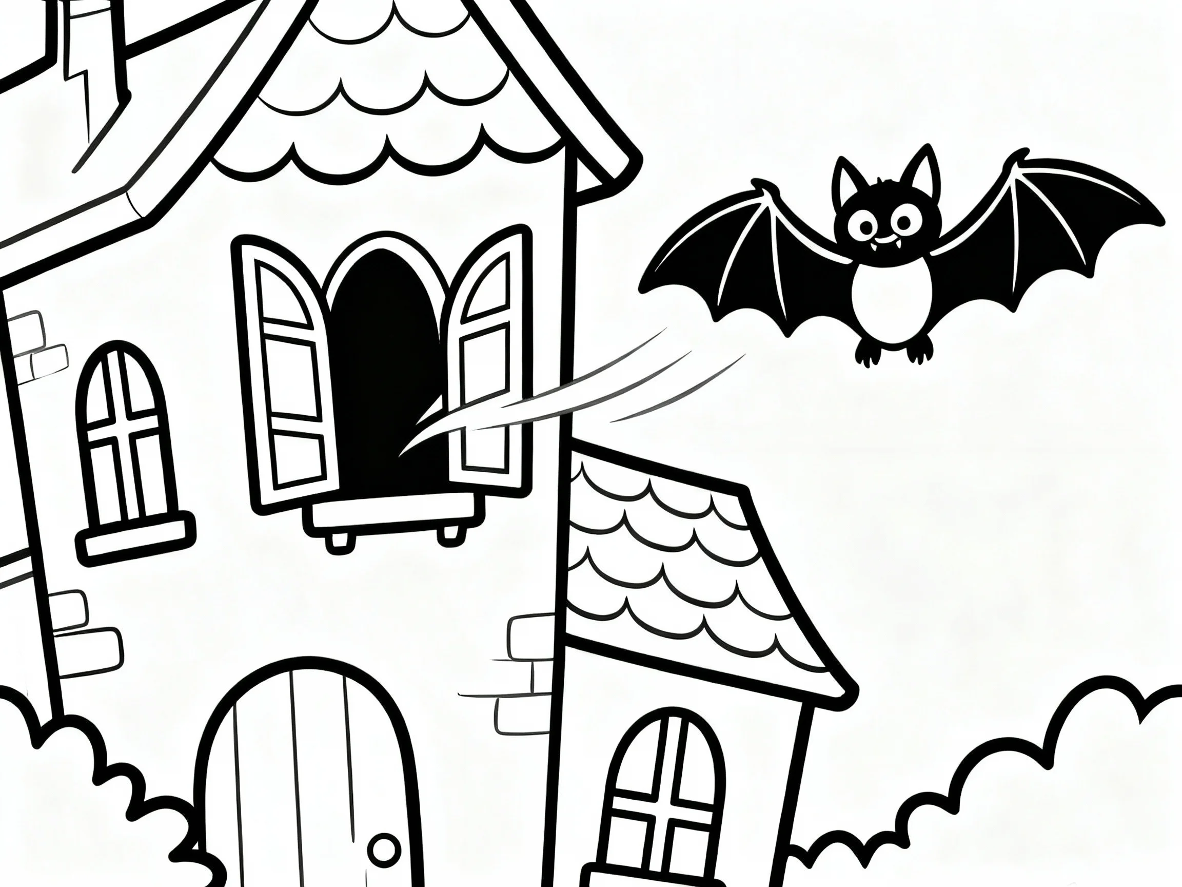 Bat in a Haunted House