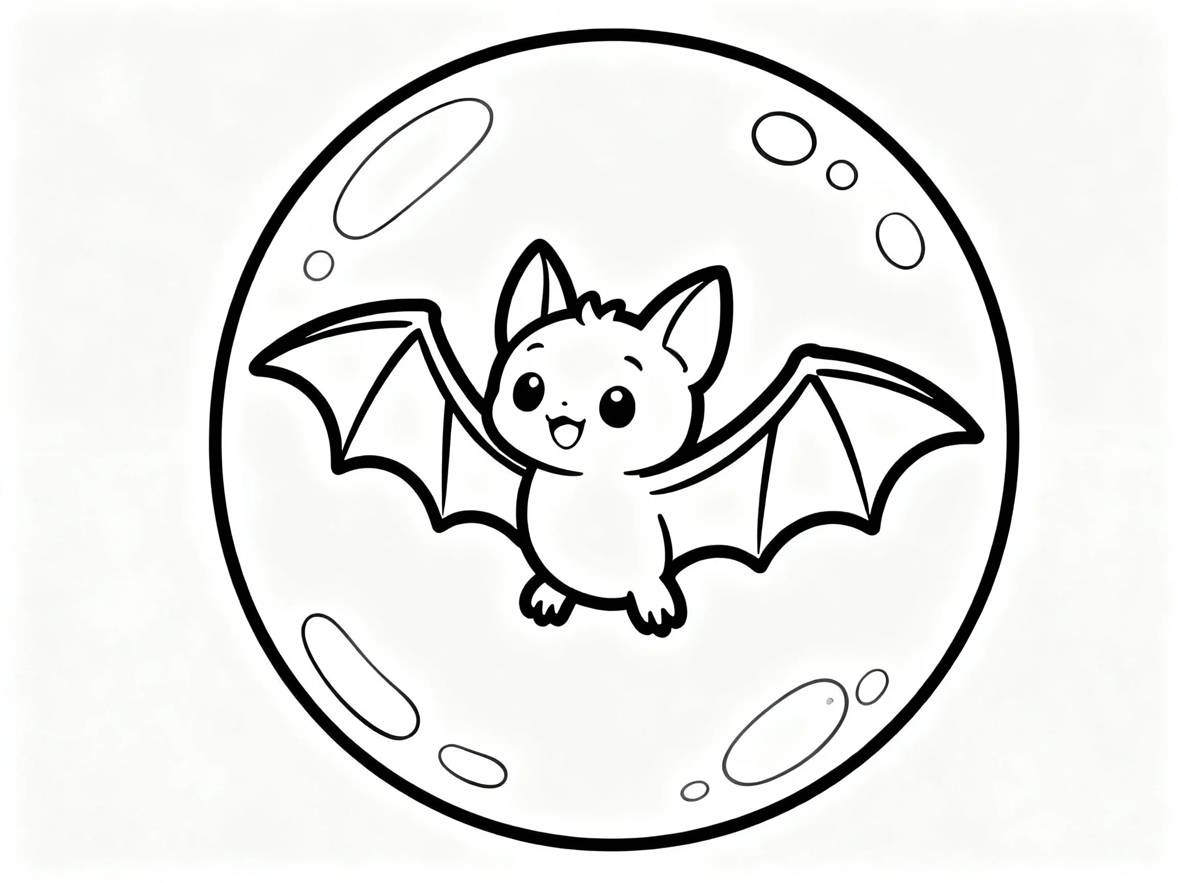 Bat in Soap Bubble
