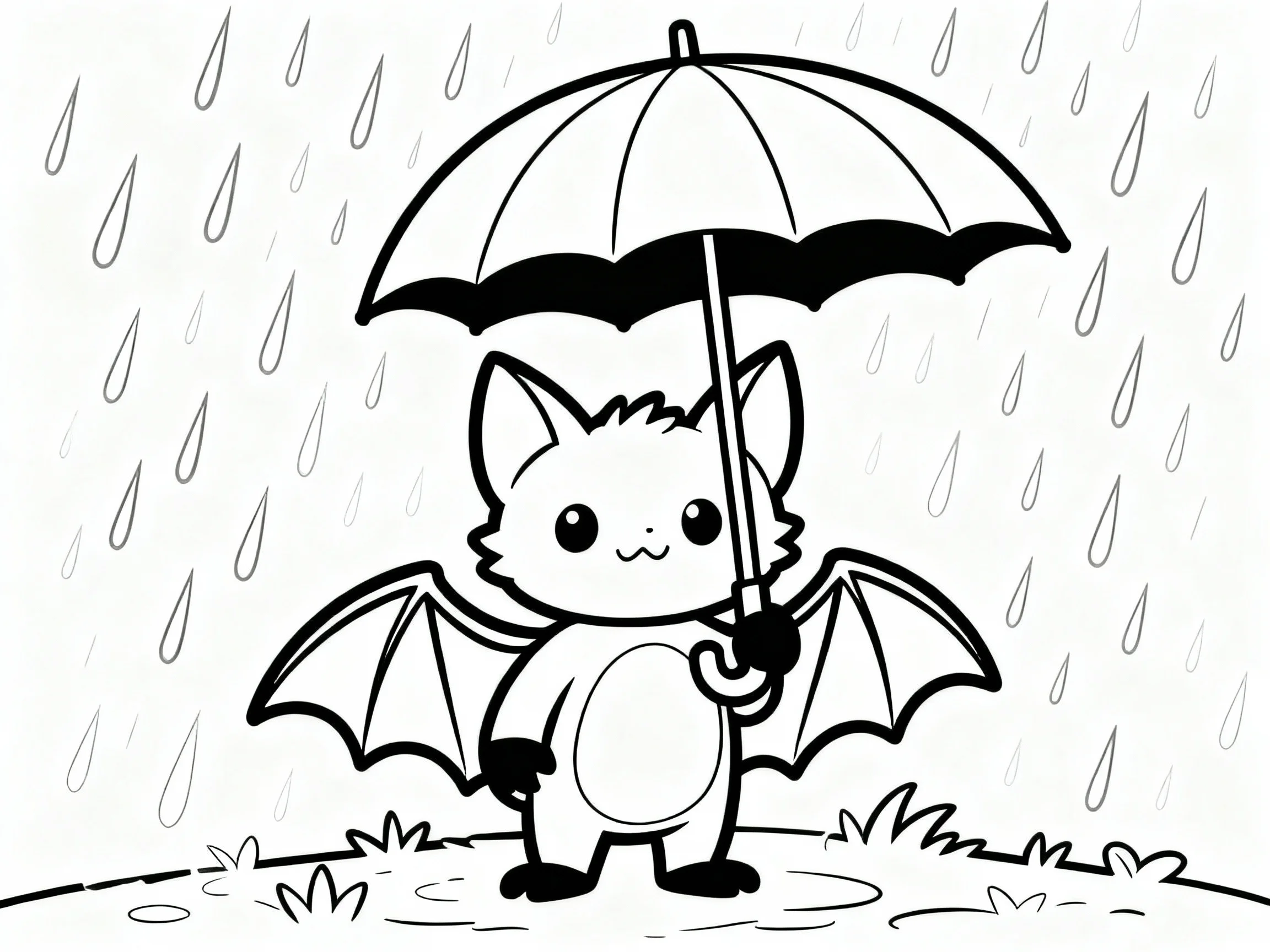 Bat with Umbrella