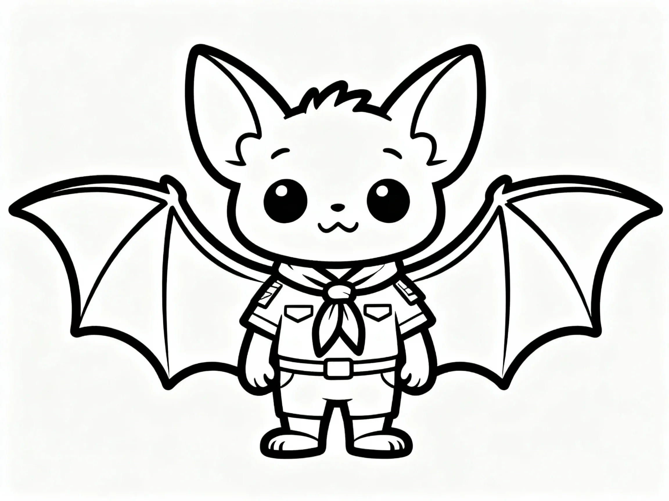 Bat with Neckerchief