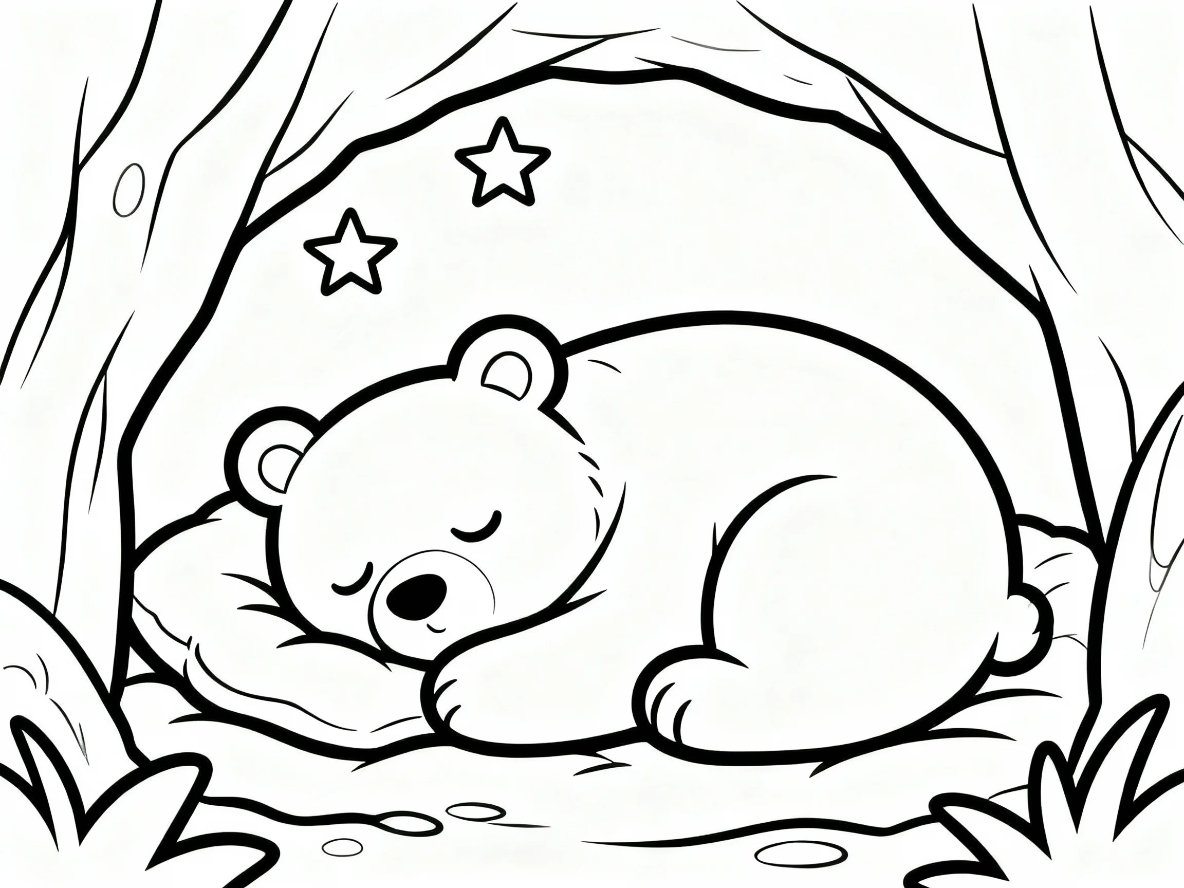 Sleeping Bear in Cave