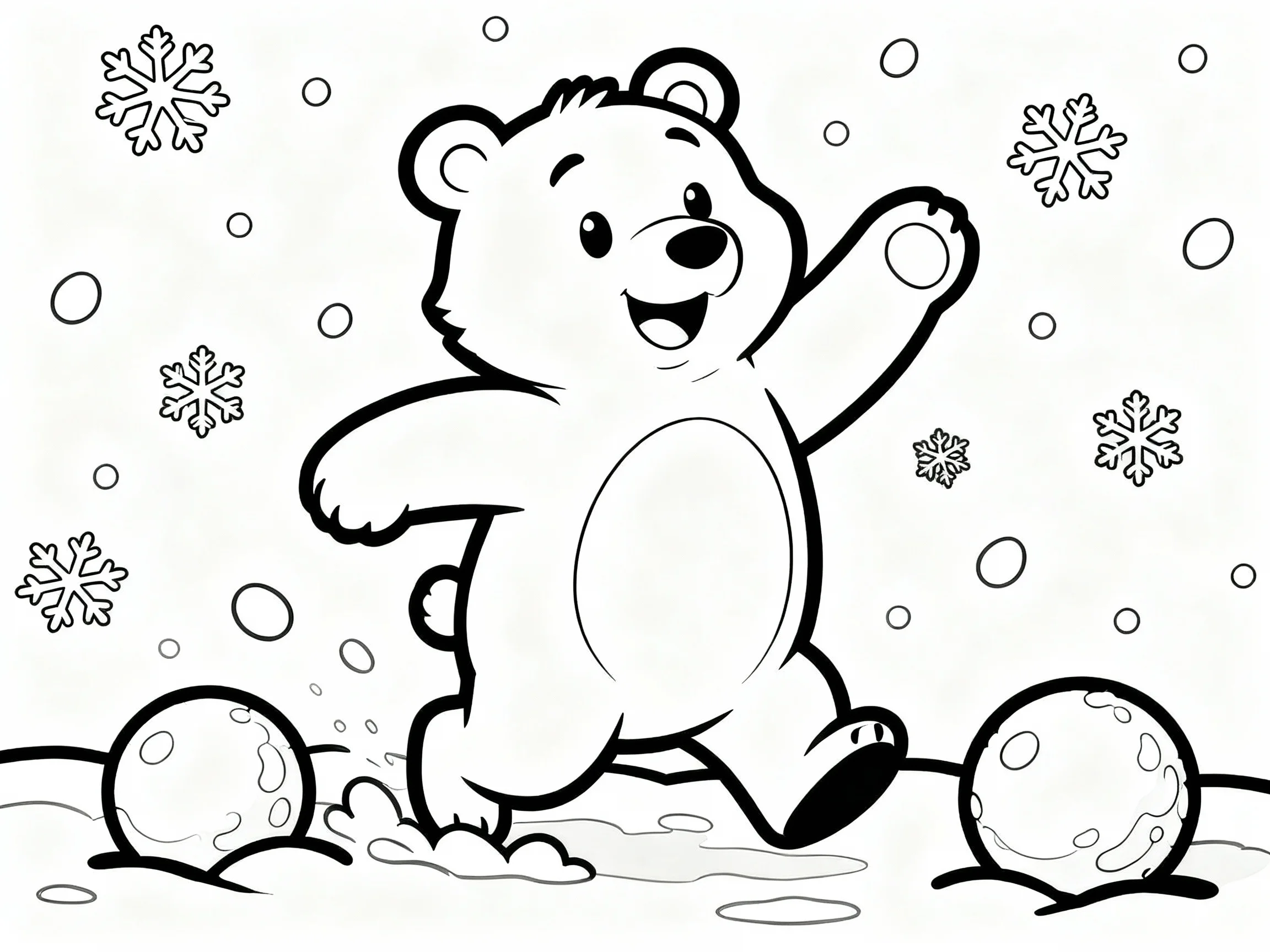 Bear in the Snow