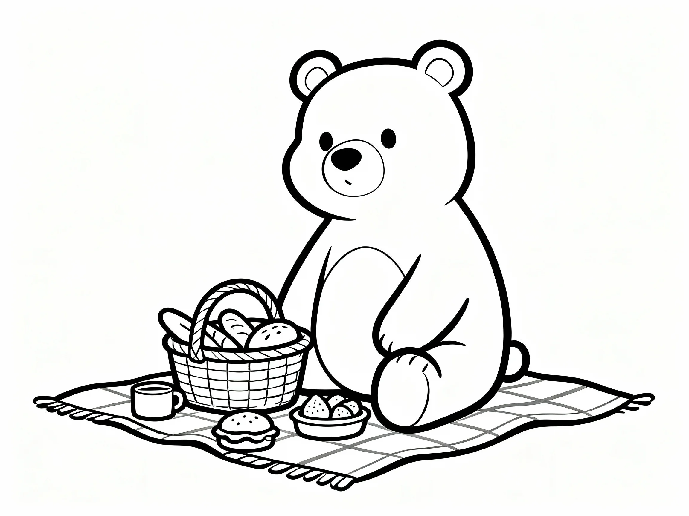 Bear Having a Picnic