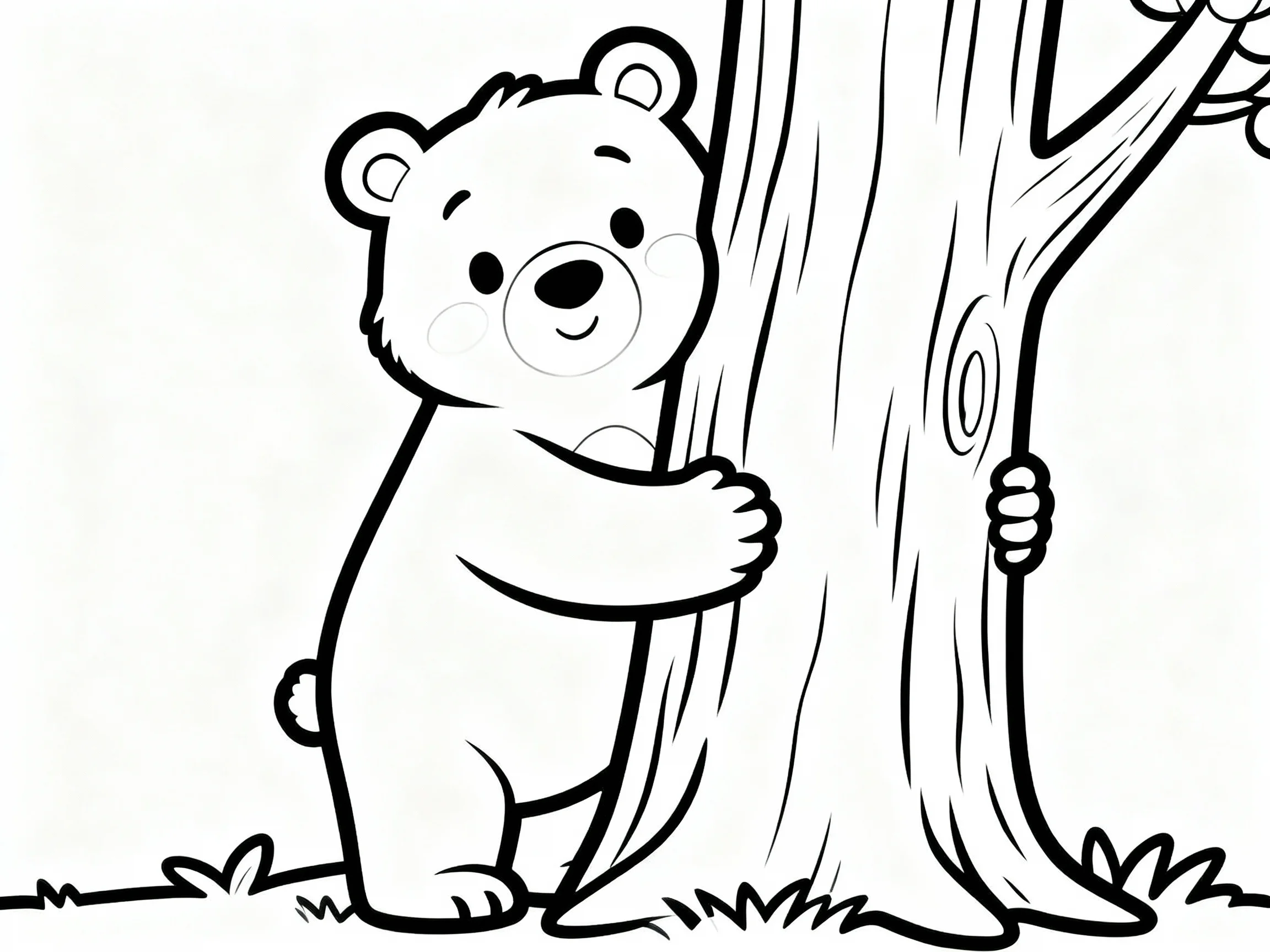 Bear Hugging a Tree