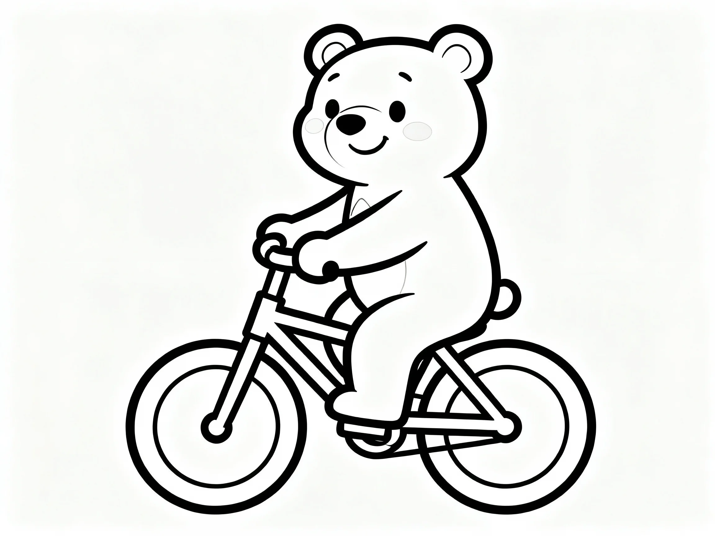 Bear Riding a Bicycle