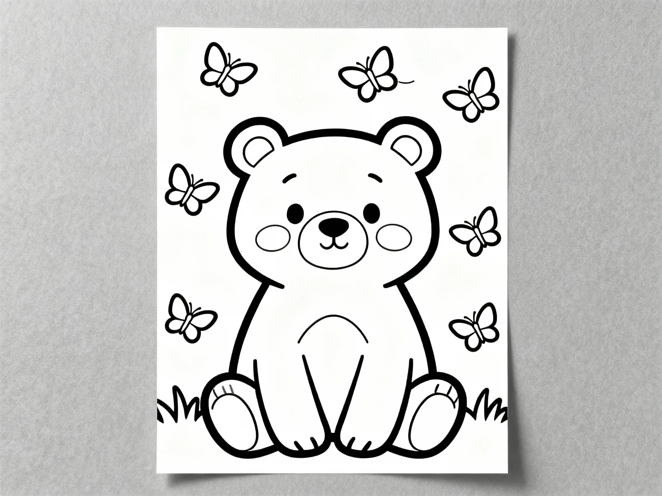 Bear with Butterflies