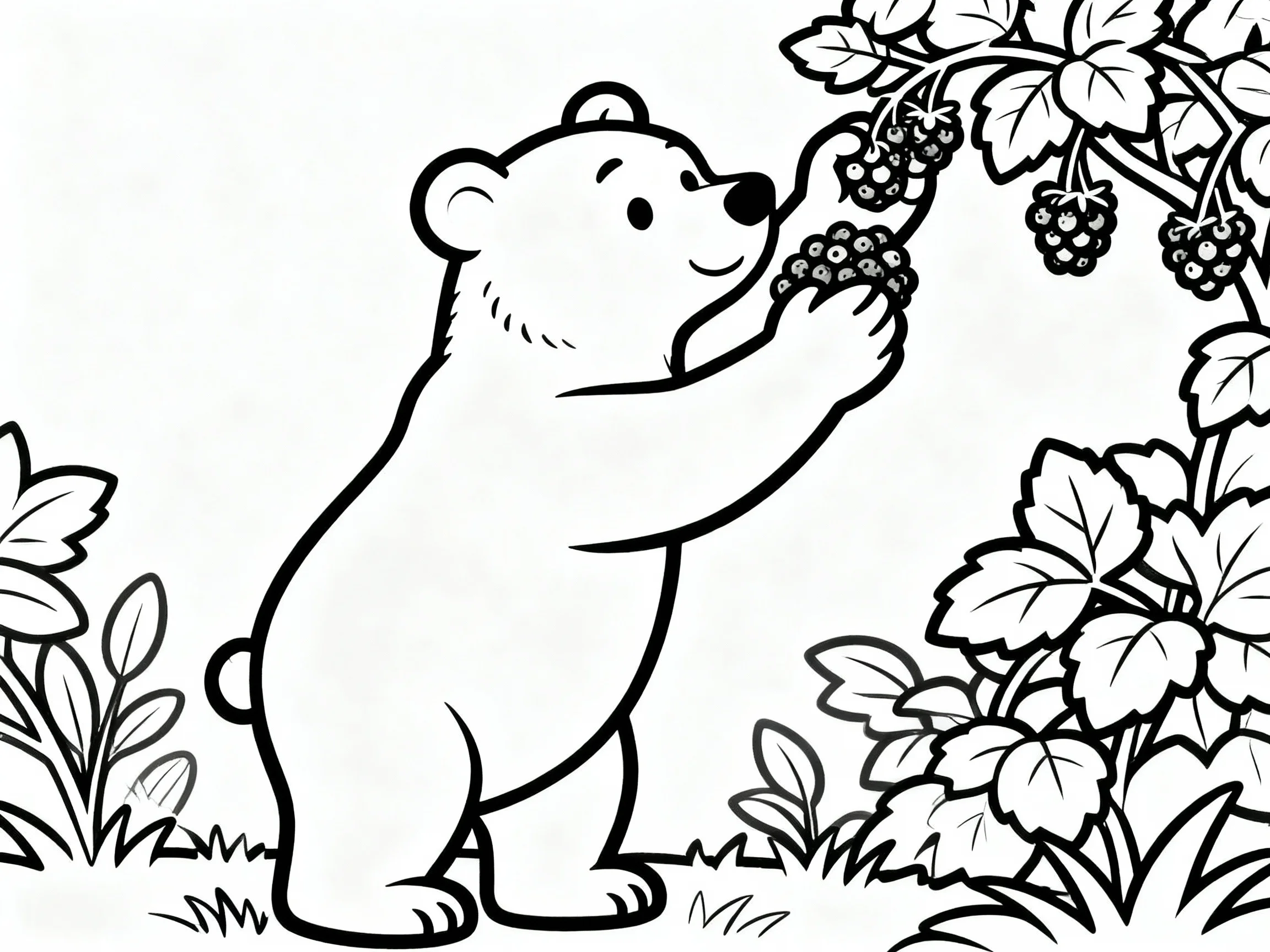 Bear Eating Berries