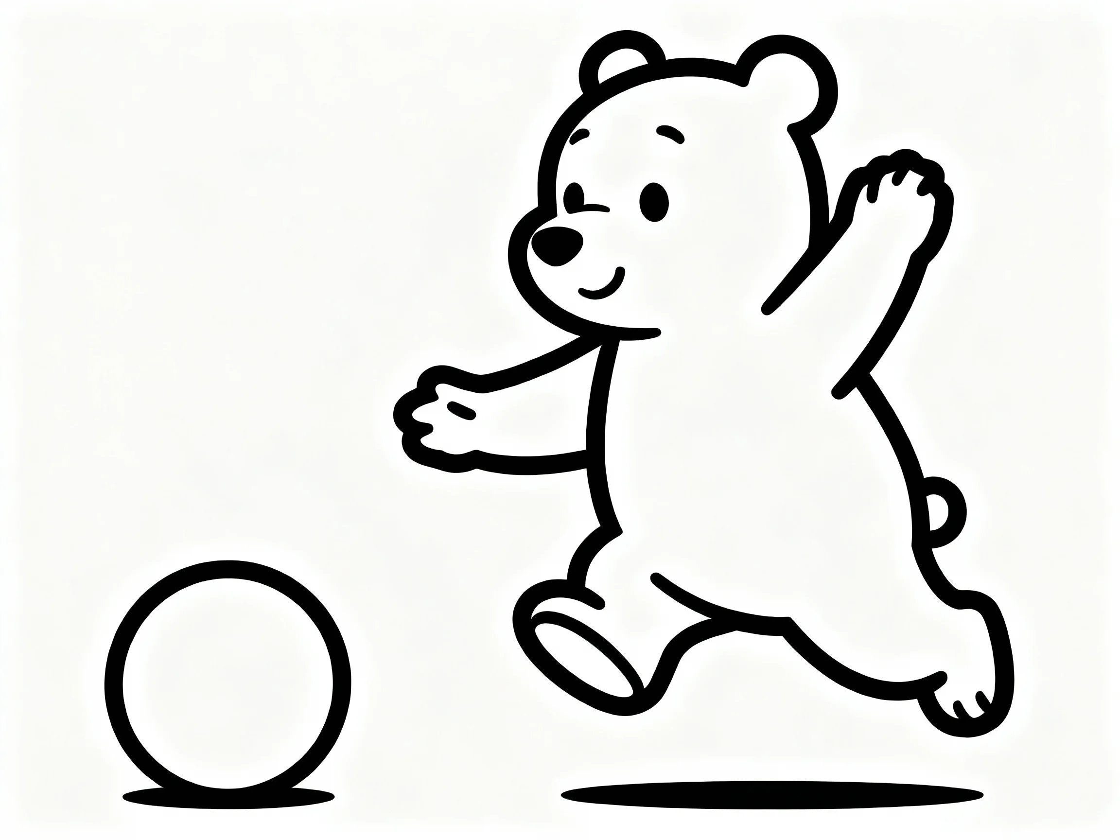 Bear Playing Ball
